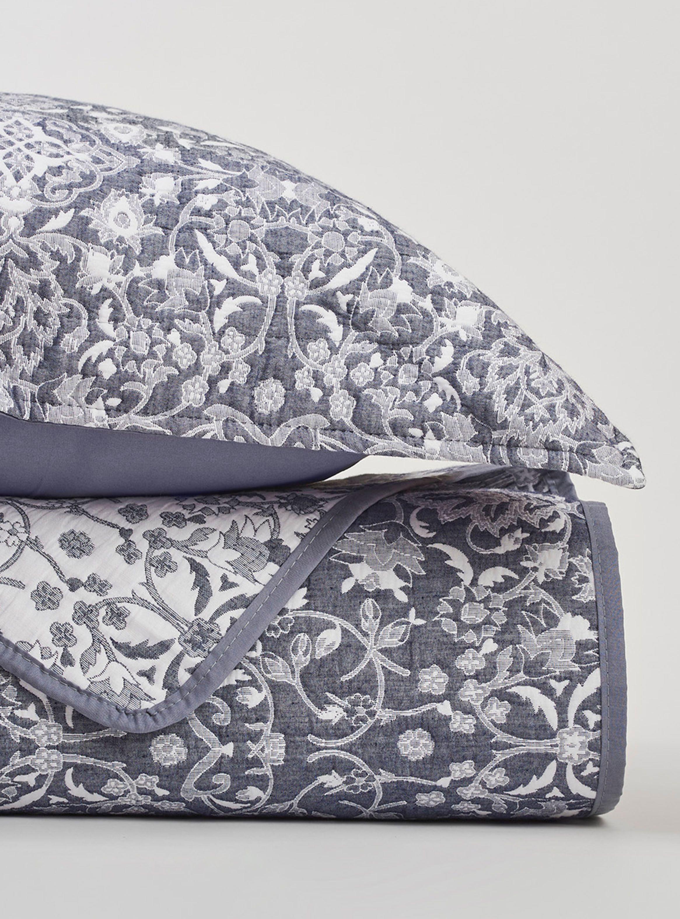 Cubrecama Jacquard Palazzo Azul King-2