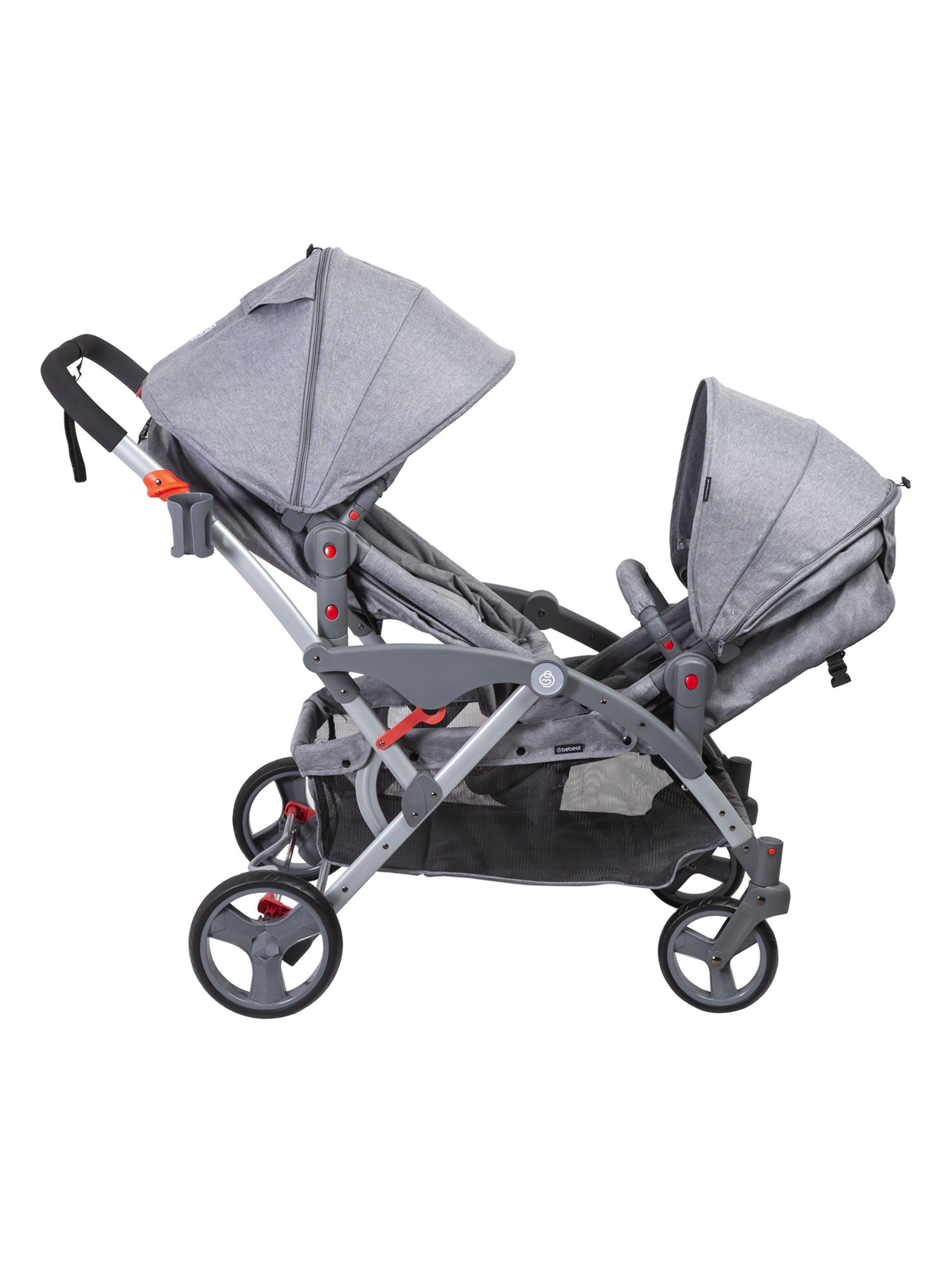 Coche Duo LX Gris Bebesit-2