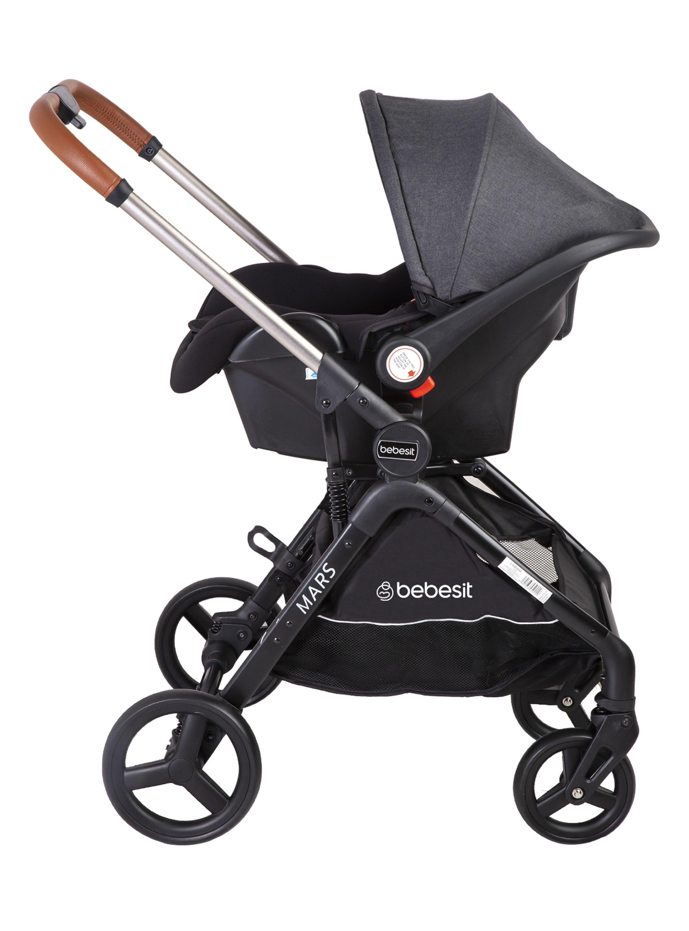 Coche Travel System Mars LX Gris Bebesit-3