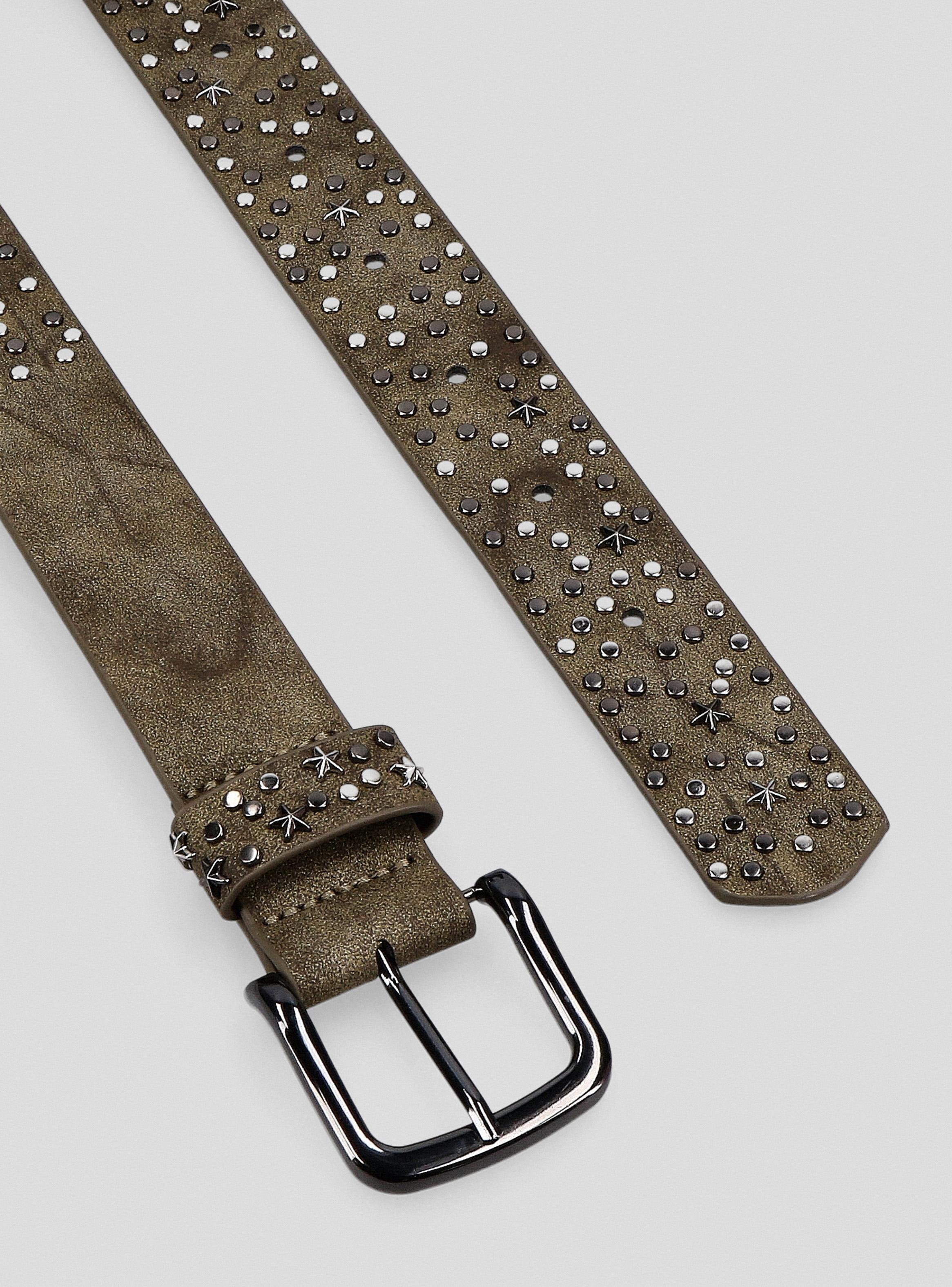 Cinturón Desgastado con Tachas y Estrellas-2
