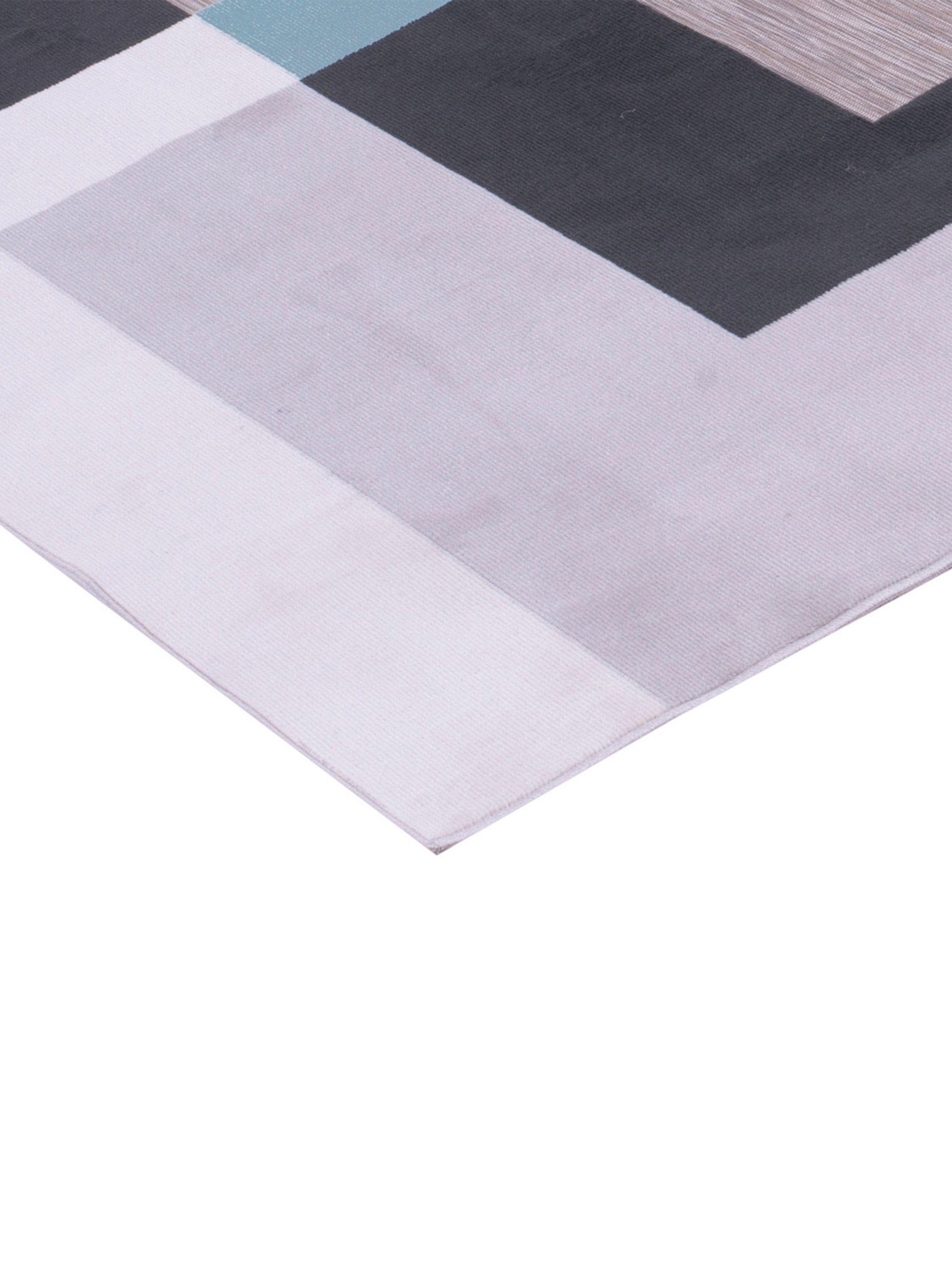 Alfombra Londres 160 x 230 cm Celeste y Gris-2