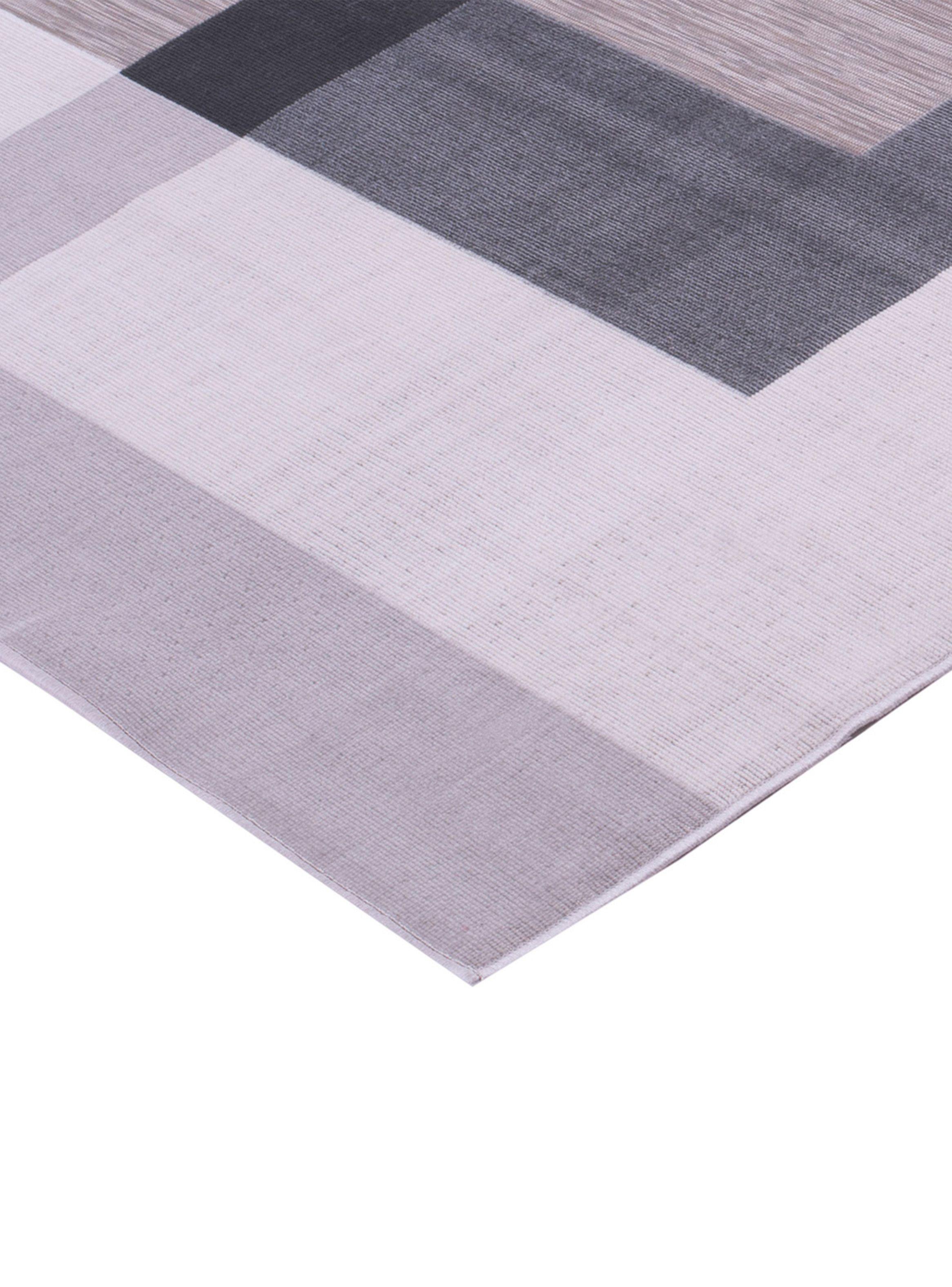 Alfombra Londres 160 x 230 cm Azul y Gris-2