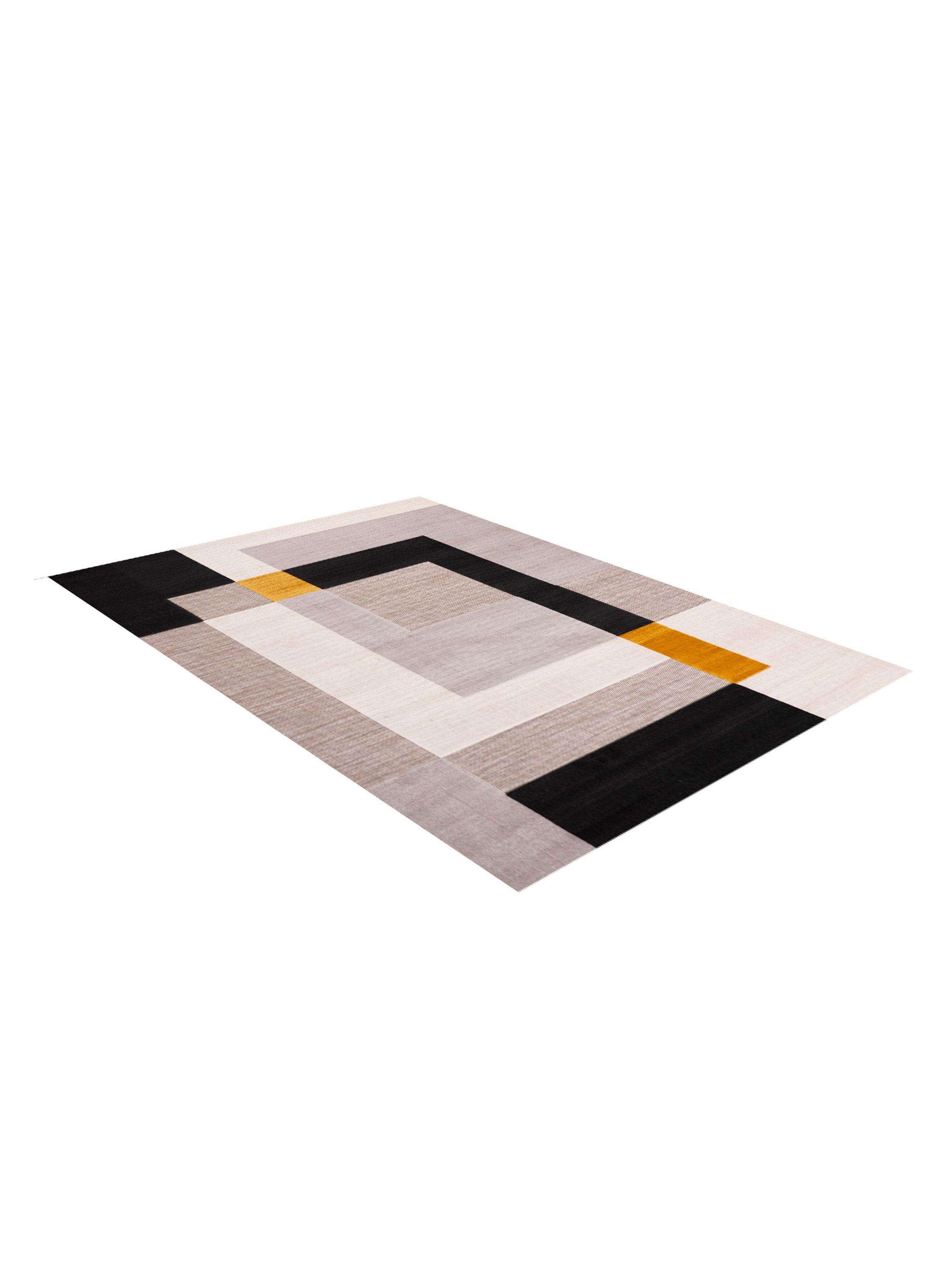 Alfombra Londres 200 x 290 cm Mostaza y Beige-2