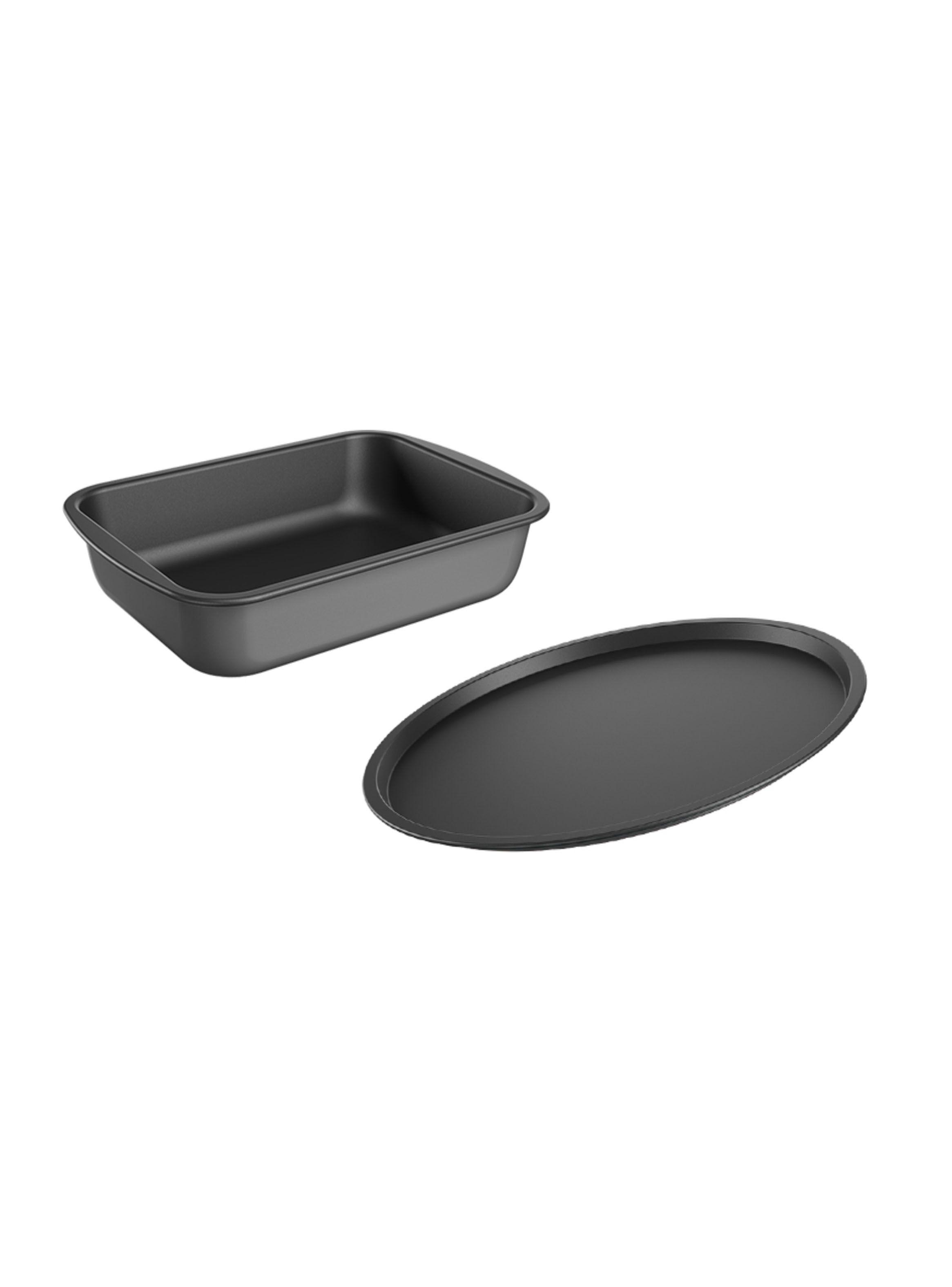 Set Asadera +Molde Pizza Alum. Pro-Flon Libre Pfoa-0