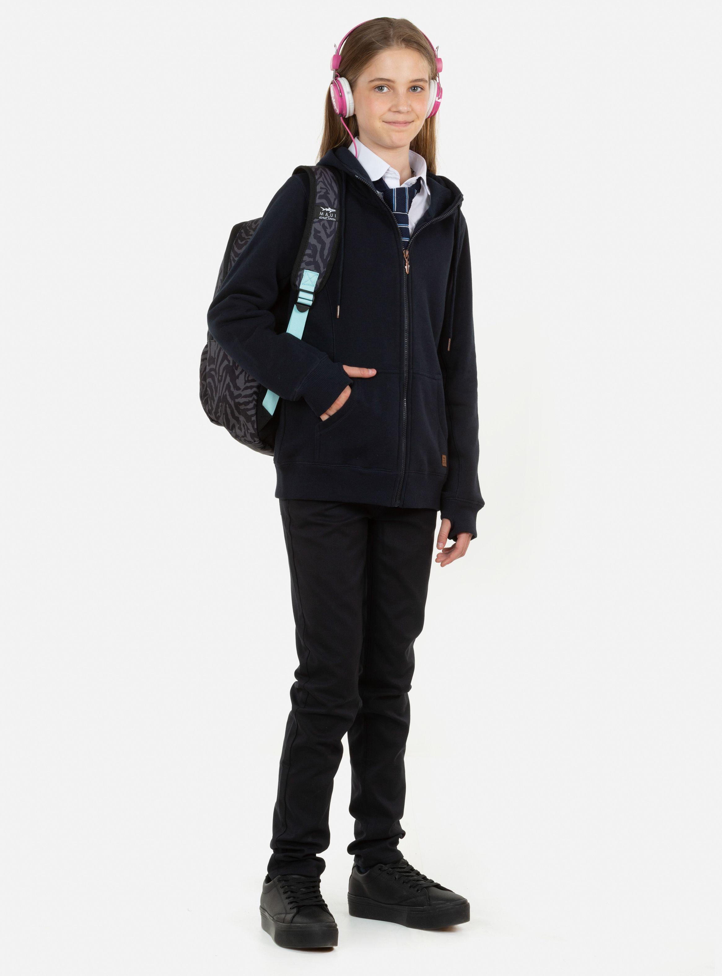 Polerón Escolar Azul Talla 10 A 16 Marino-3