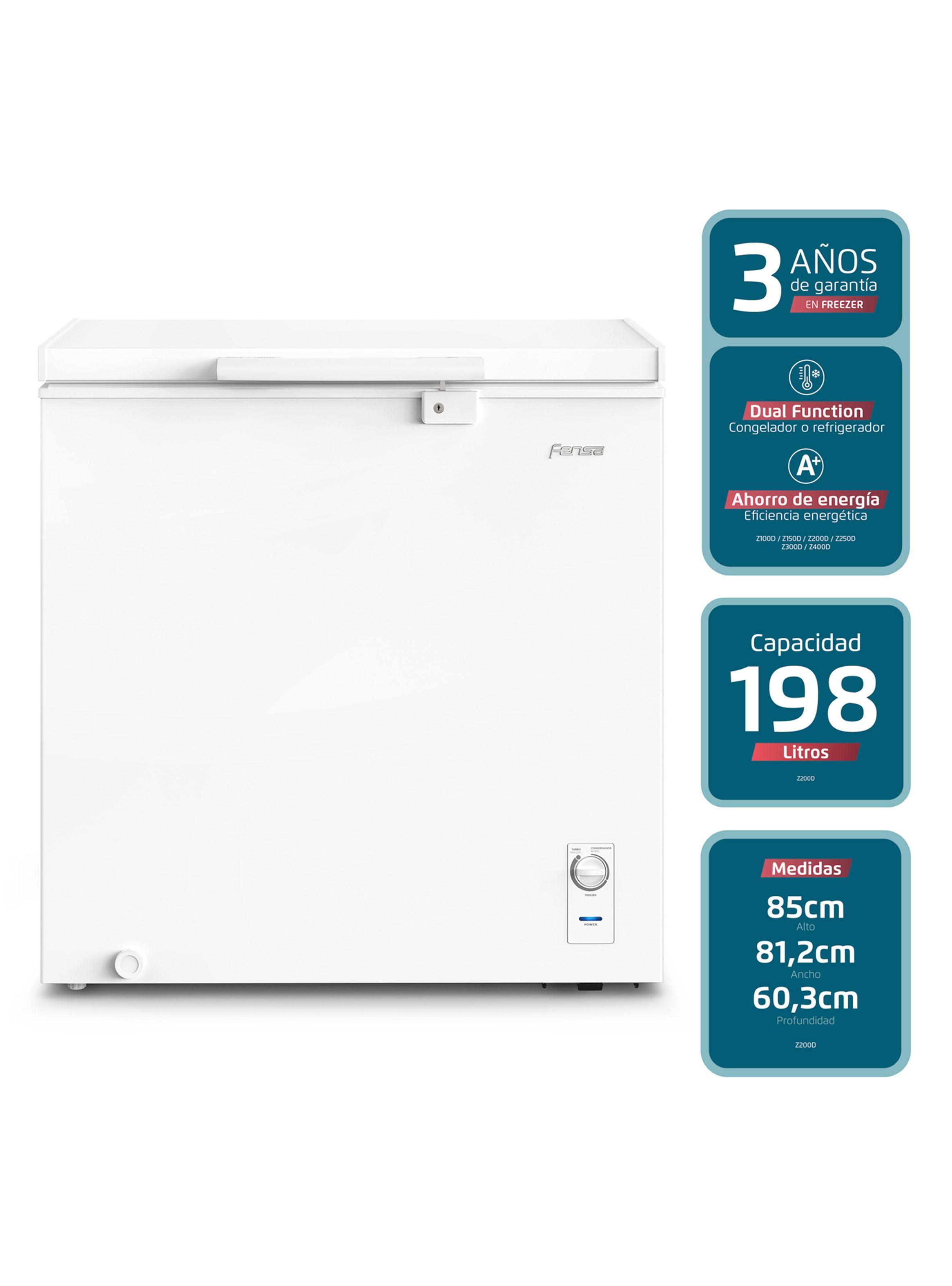 Freezer Horizontal Dual Frío Directo 198 Litros Z200D-2