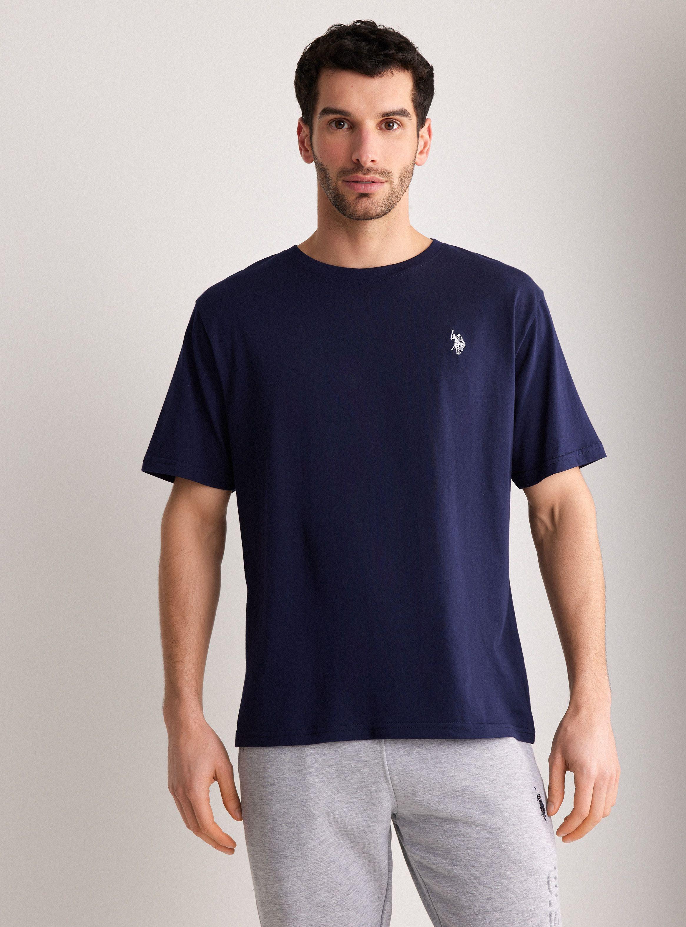 Polera Manga Corta Cuello Redondo Logo Bordado-0