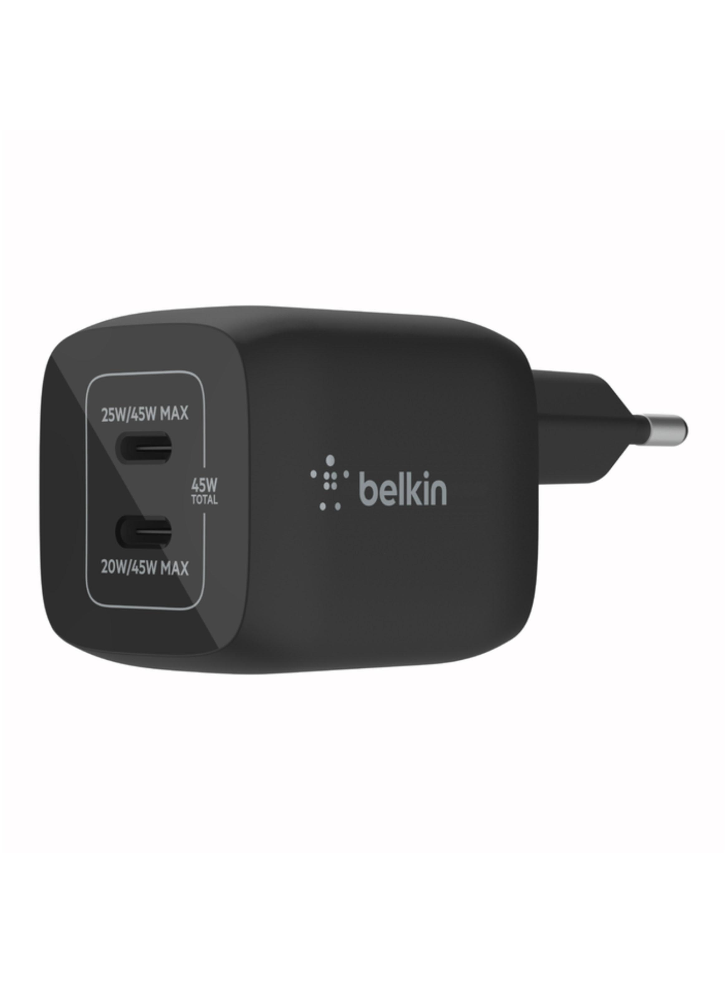 Cargador 45W Max 2x USB-C Negro-0