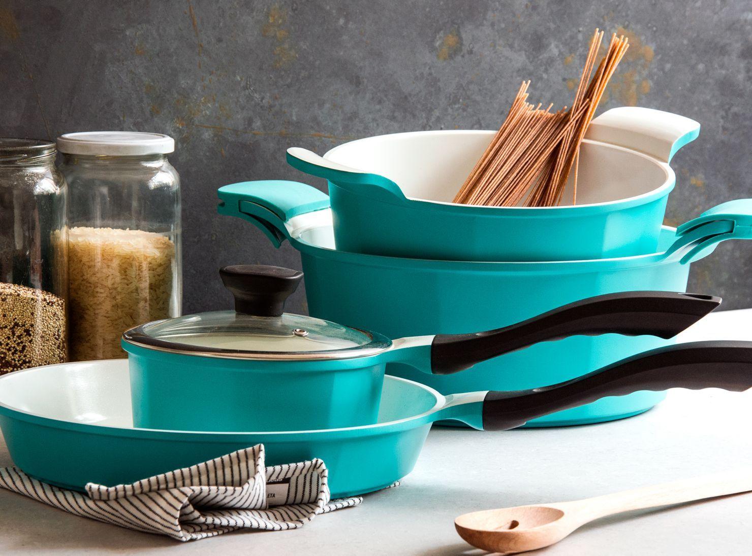 Batería de Cocina Cerámica 8 Piezas Sky-1