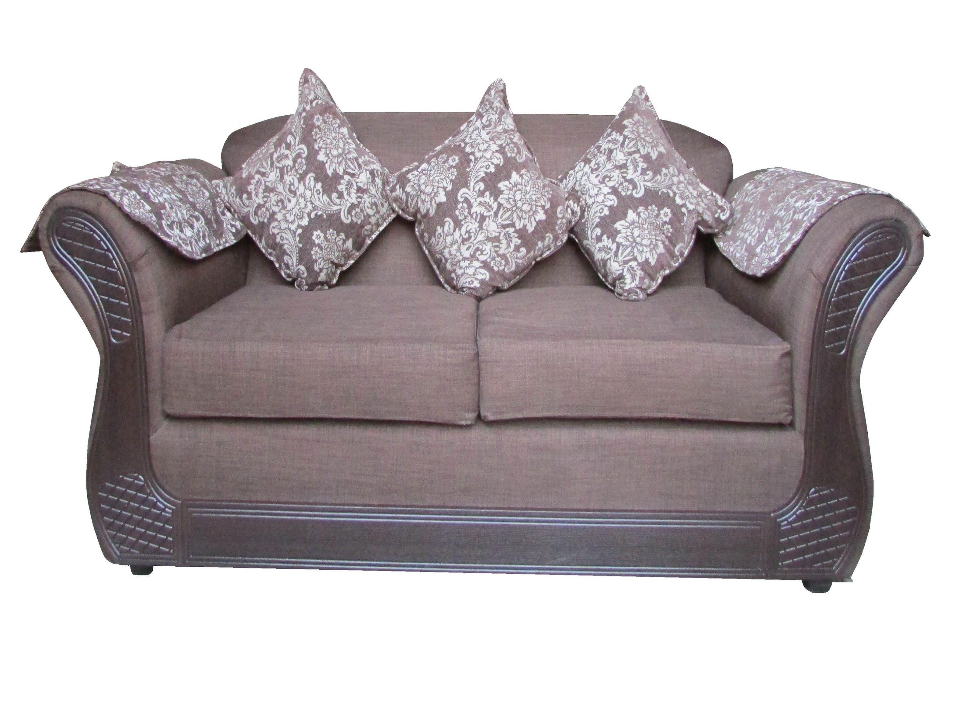 Juego Living Irlanda Chocolate: Sofá 2C + 2 Sillones 1C Chenille-2