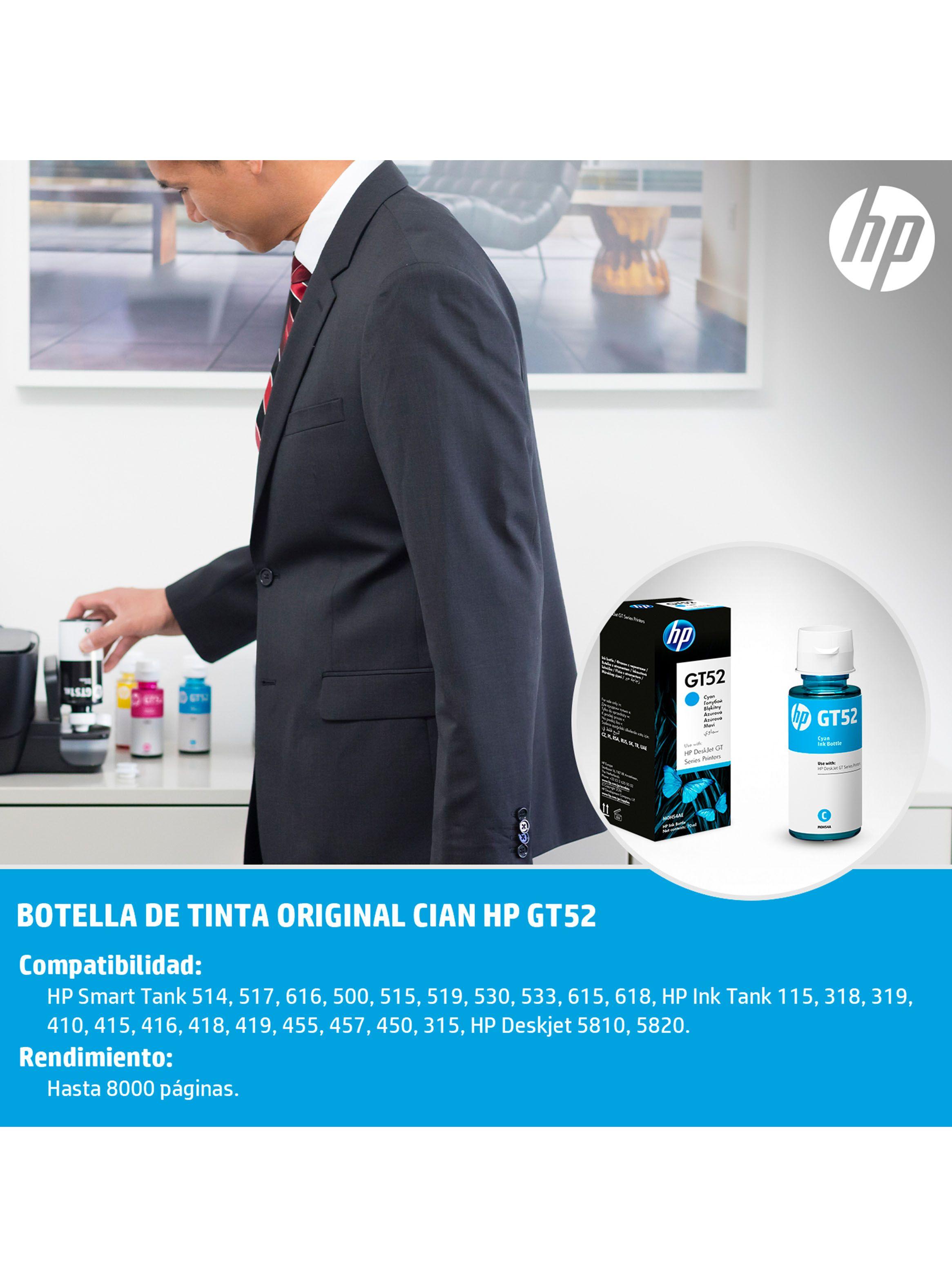 Botella Tinta HP GT52 Cyan Original-4