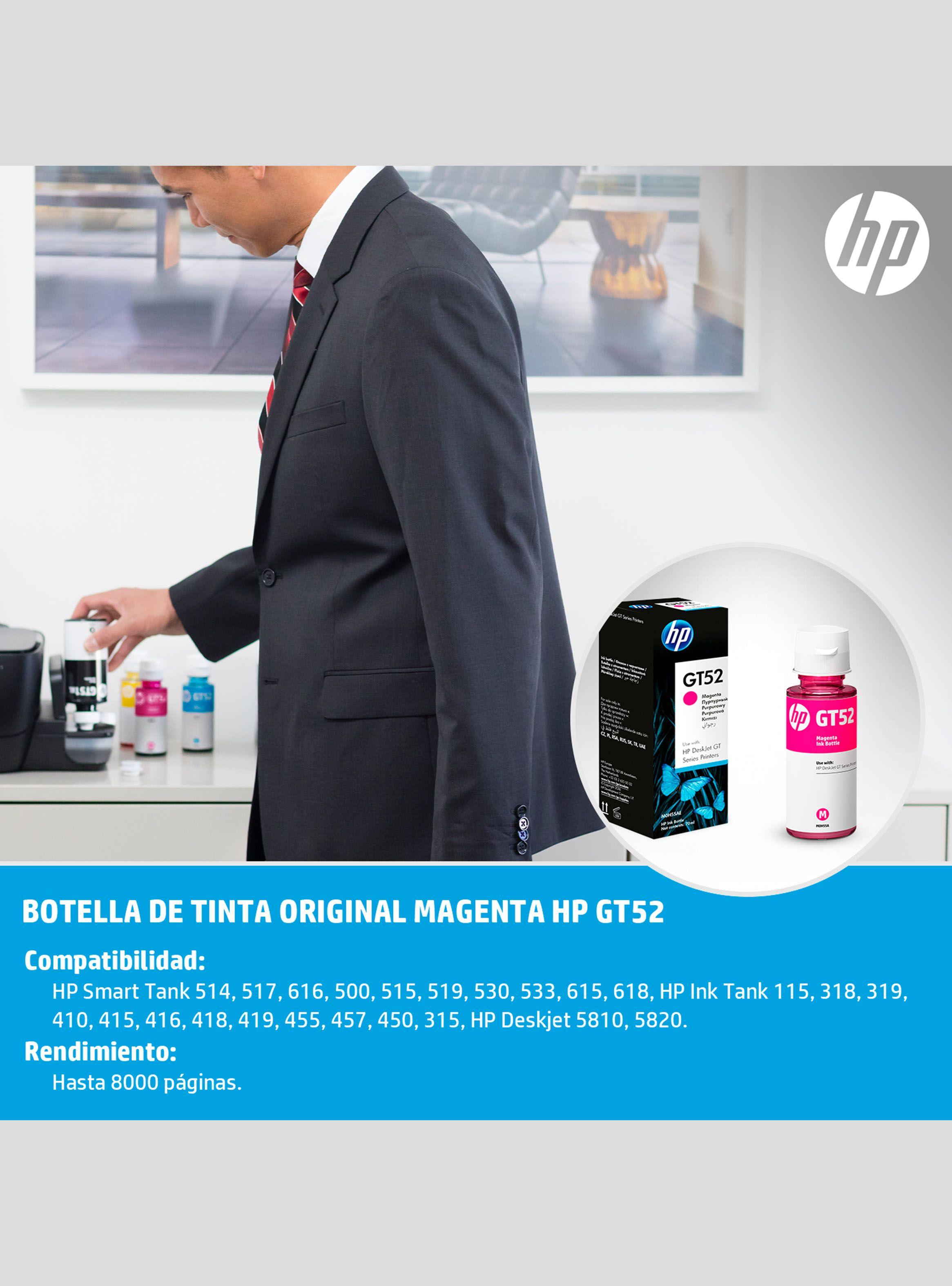 Botella Tinta HP GT52 Magenta Original-4
