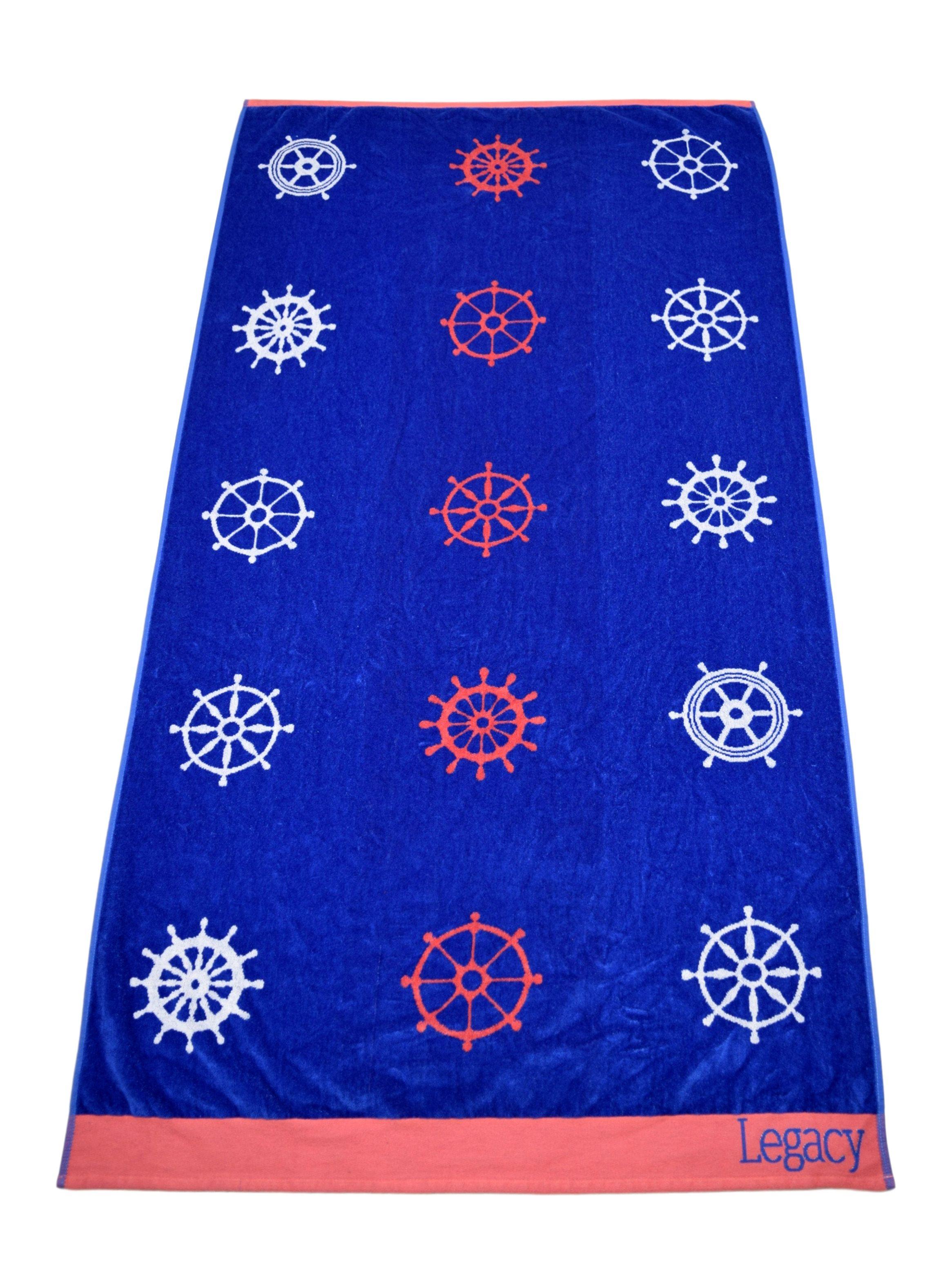 Toalla de Playa 100 x 180 cm Azules-0