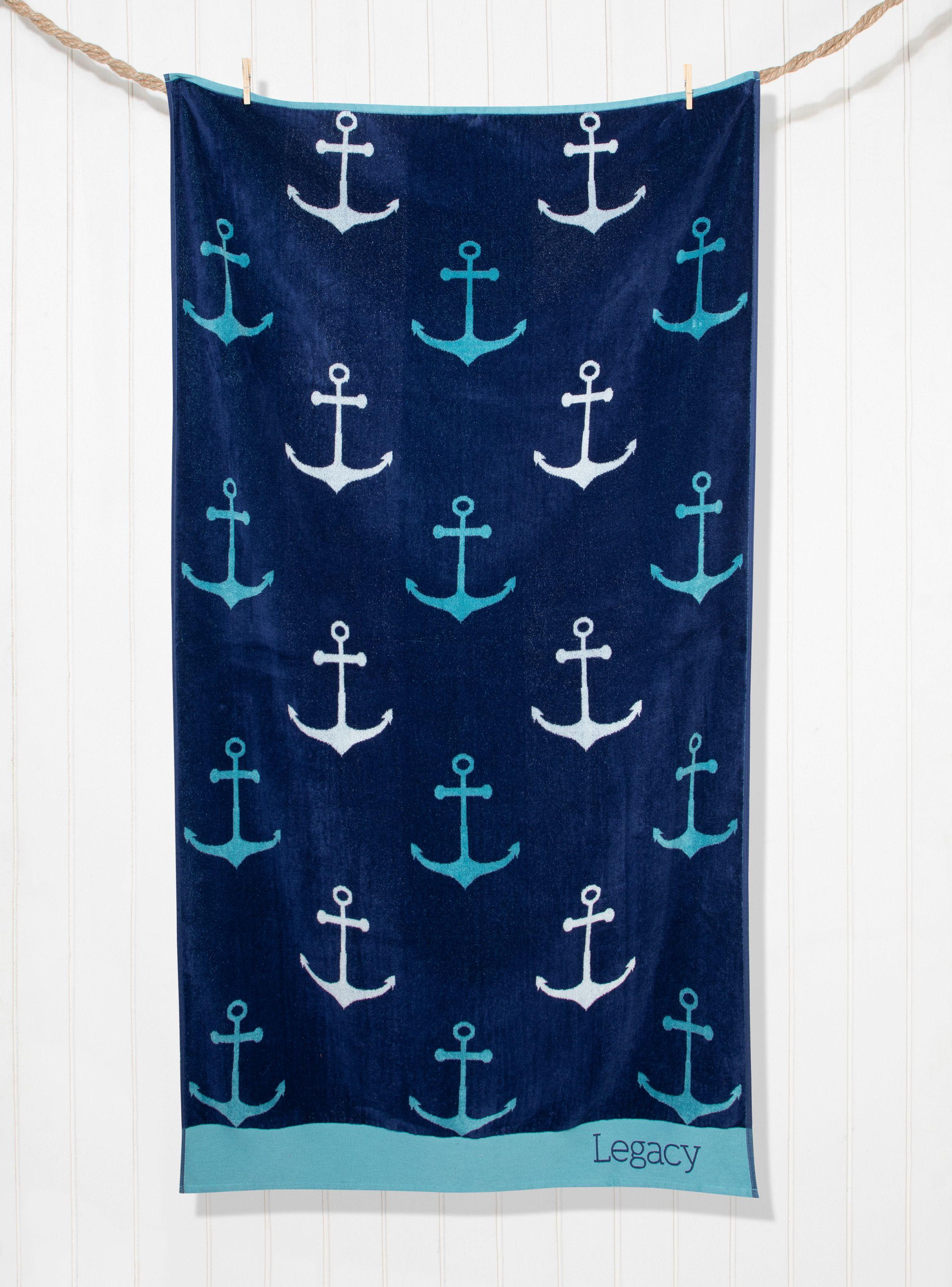 Toalla de Playa 100 x 180 cm Azules-0
