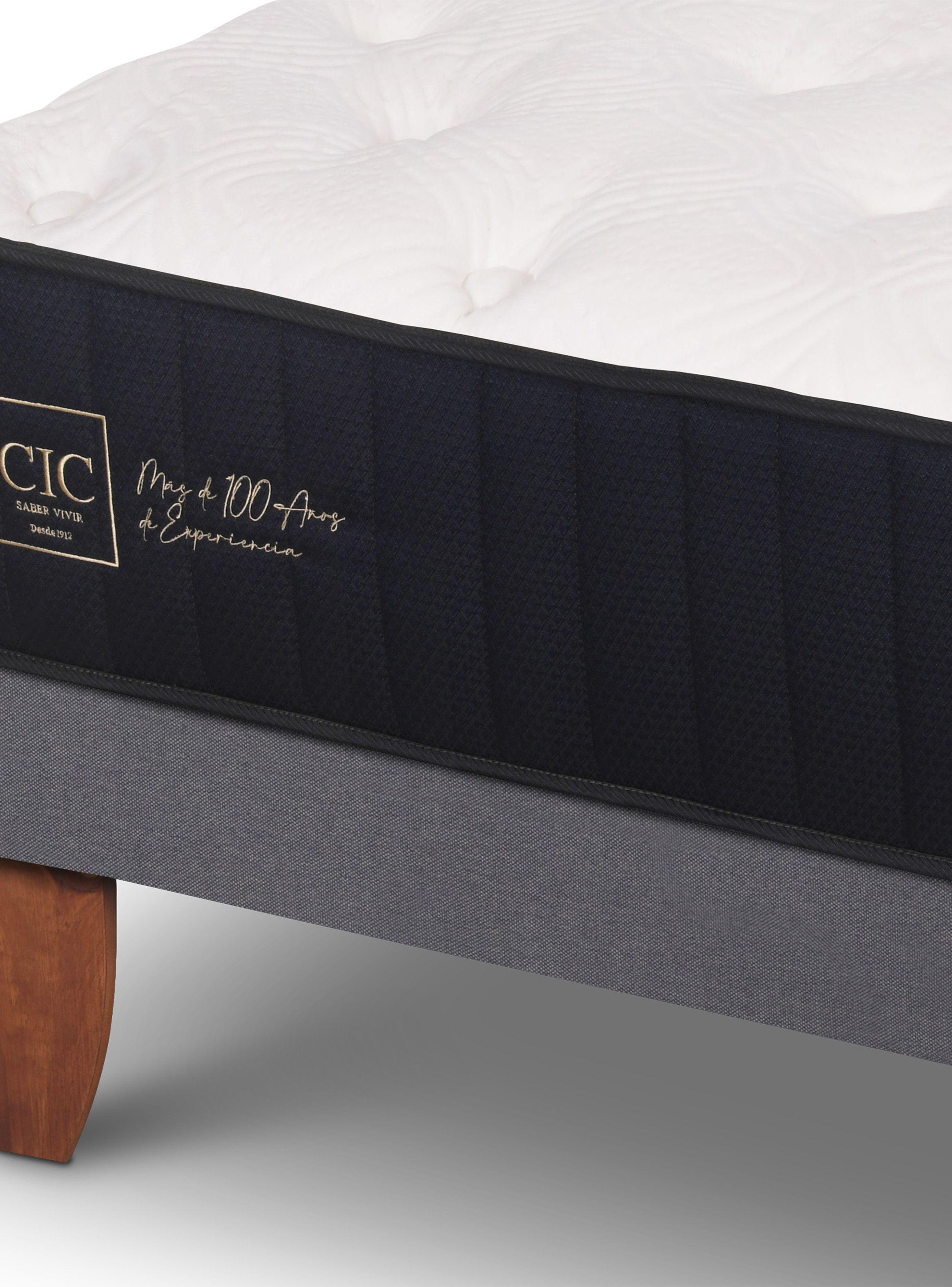 Cama Europea Premium 1.05 x 2 Dublin Caramelo + Set Muebles-3