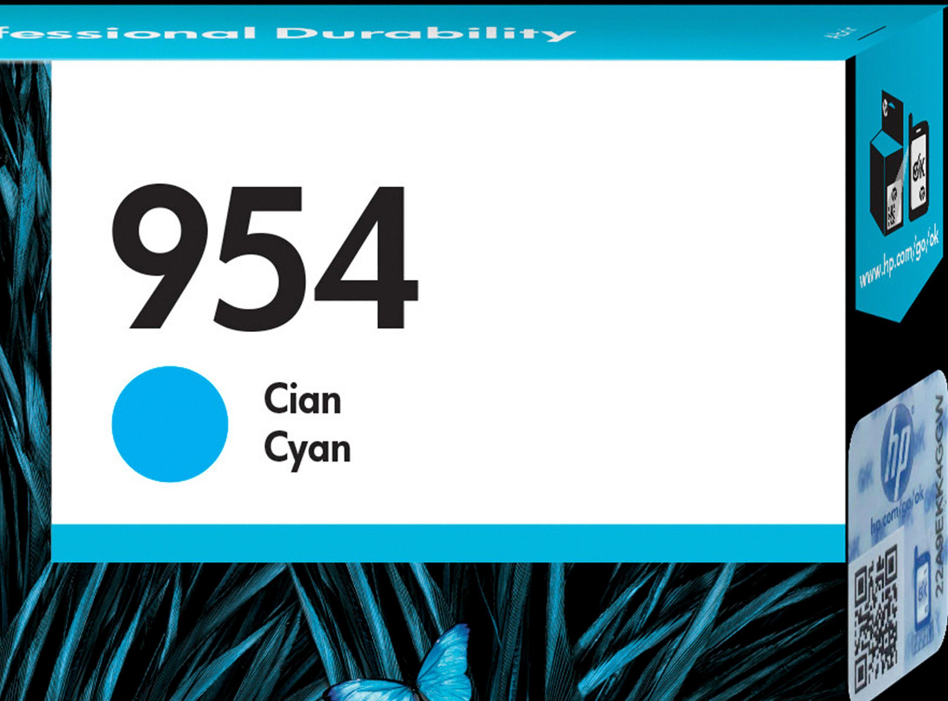 Cartucho HP Tinta 954 Cyan Original INK-1