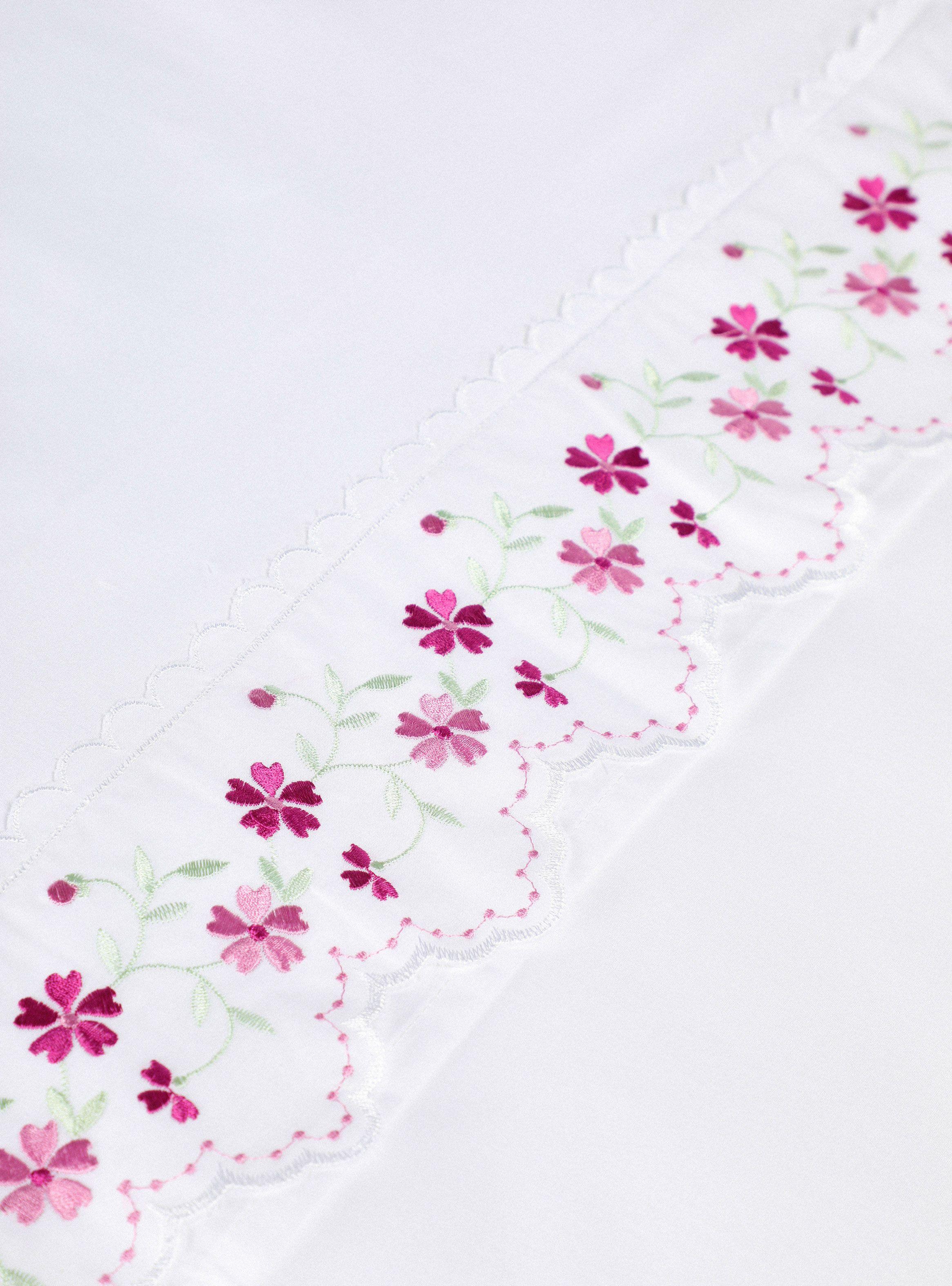 Sábanas 1 Plaza Broderie Rosado-2