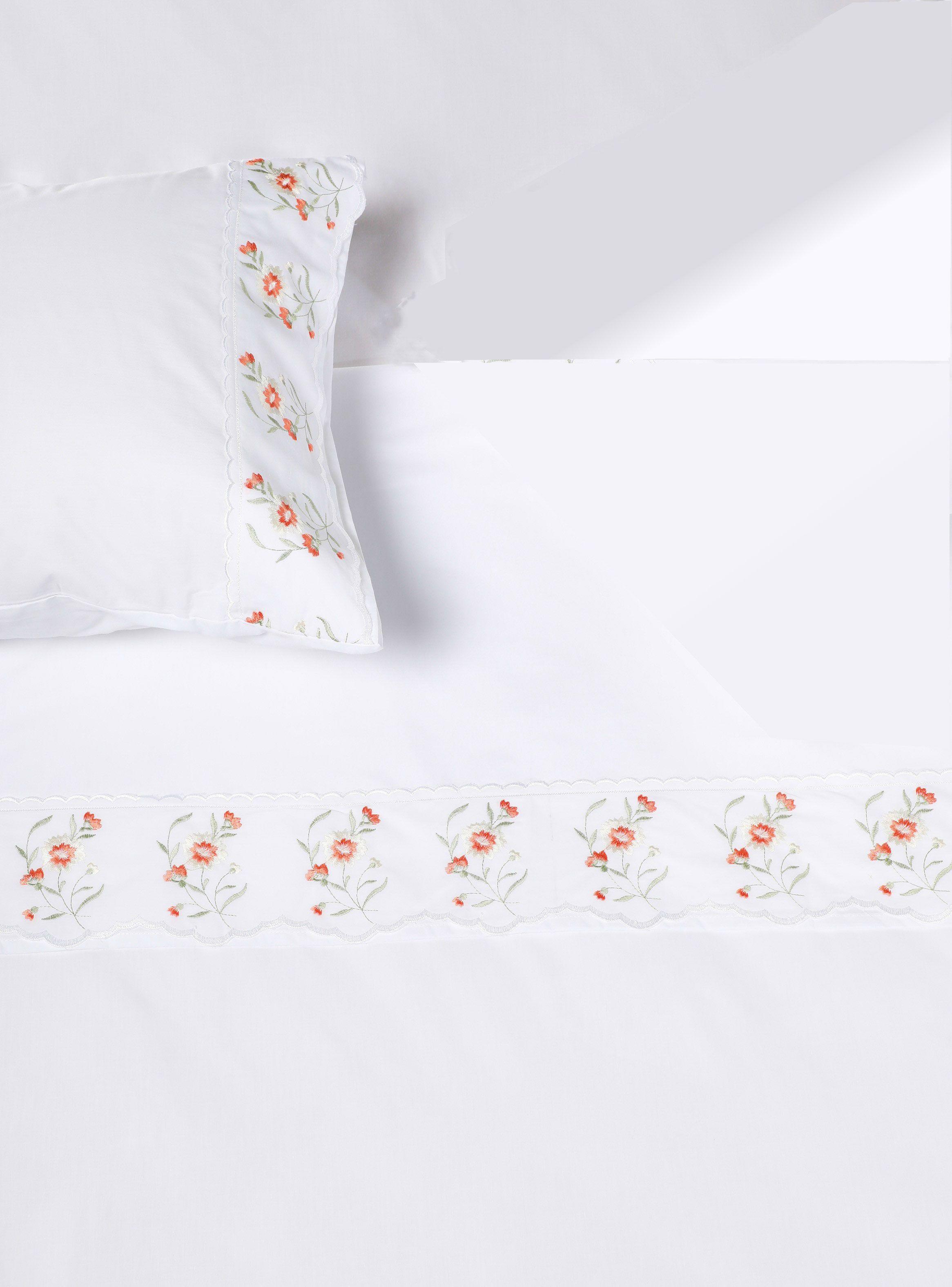 Sábanas 1 Plaza Broderie Damasco-1