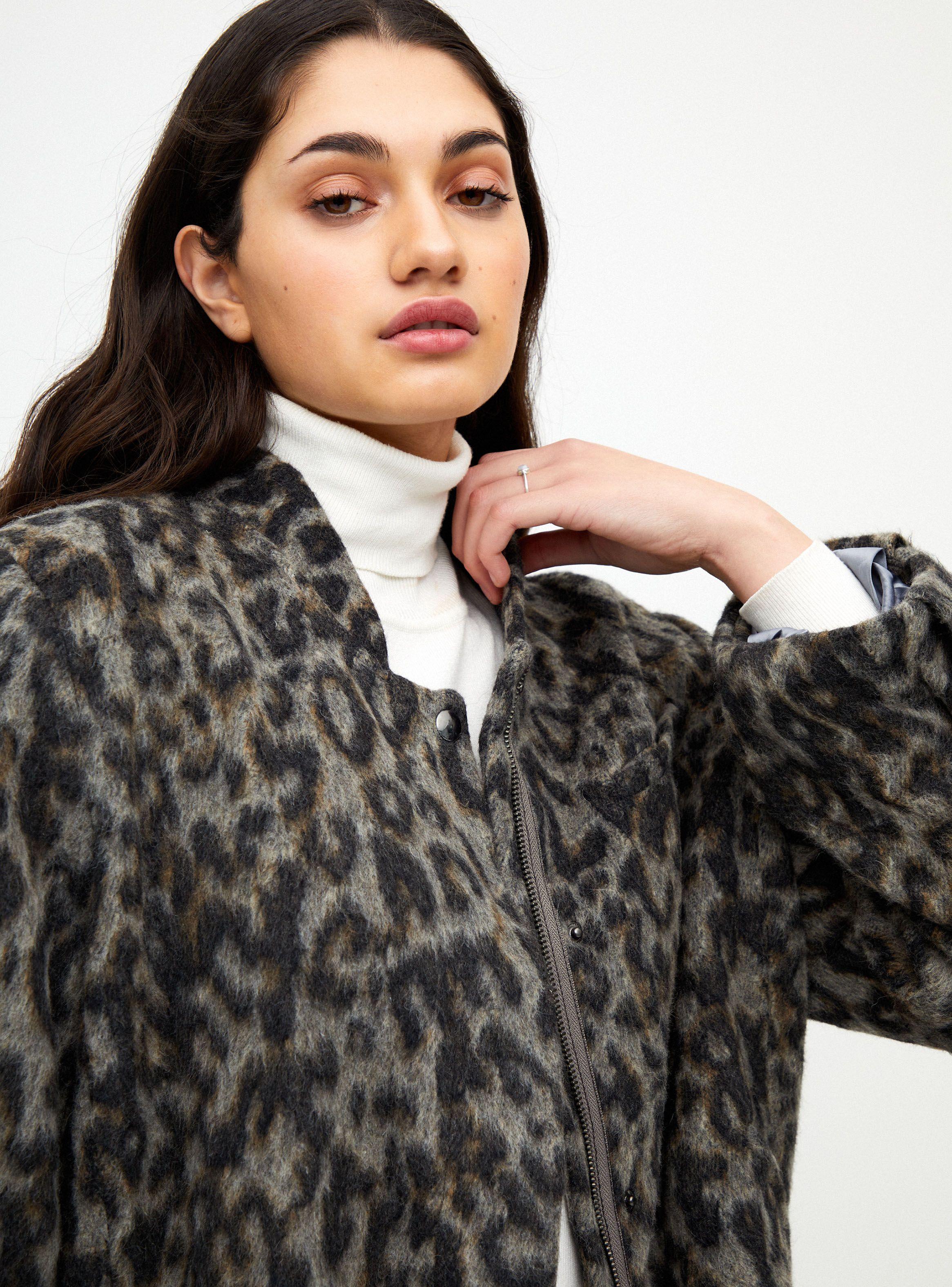 Chaqueta M Banana Animal Print Talla XL-2