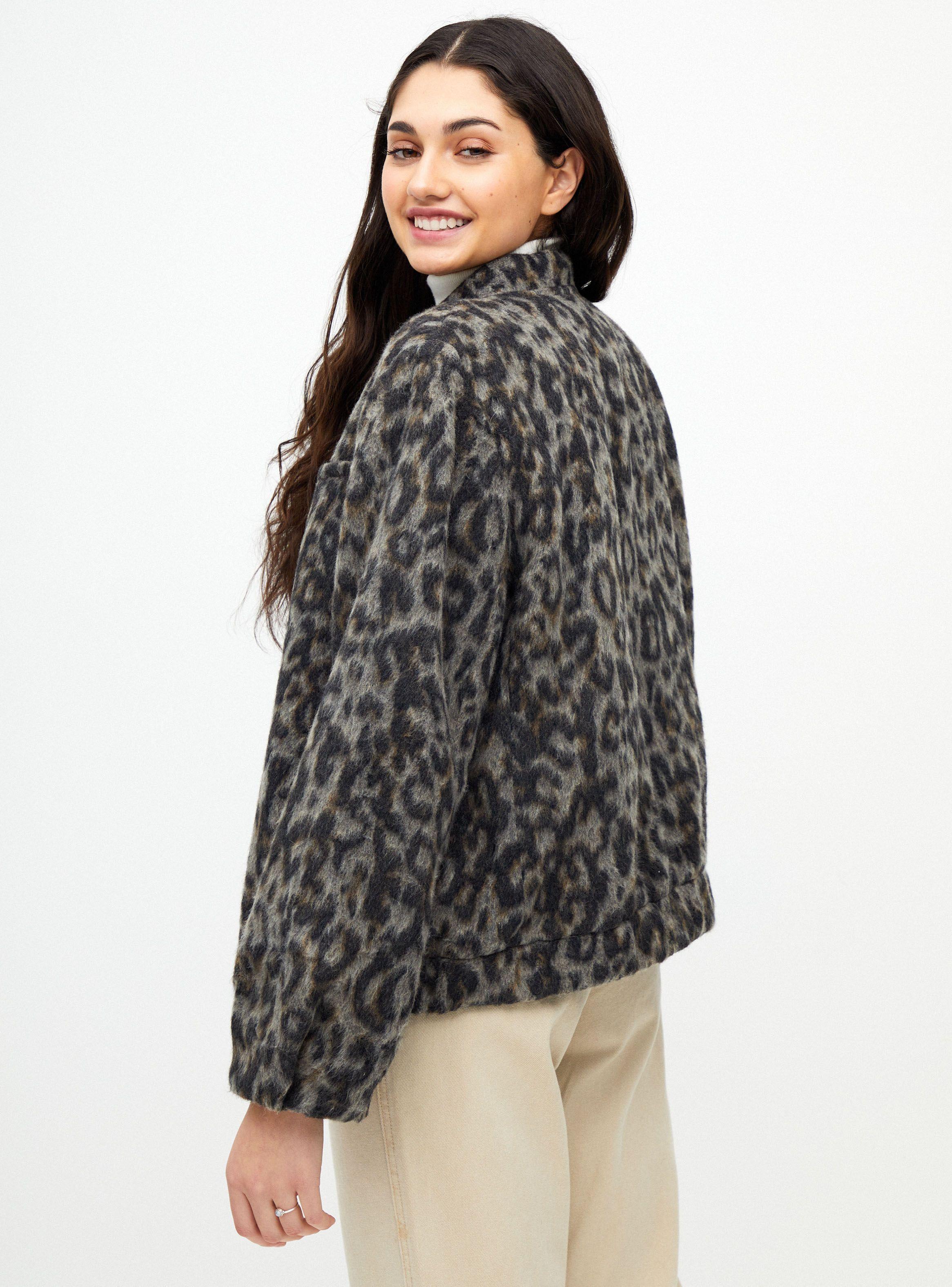 Chaqueta M Banana Animal Print Talla XL-1