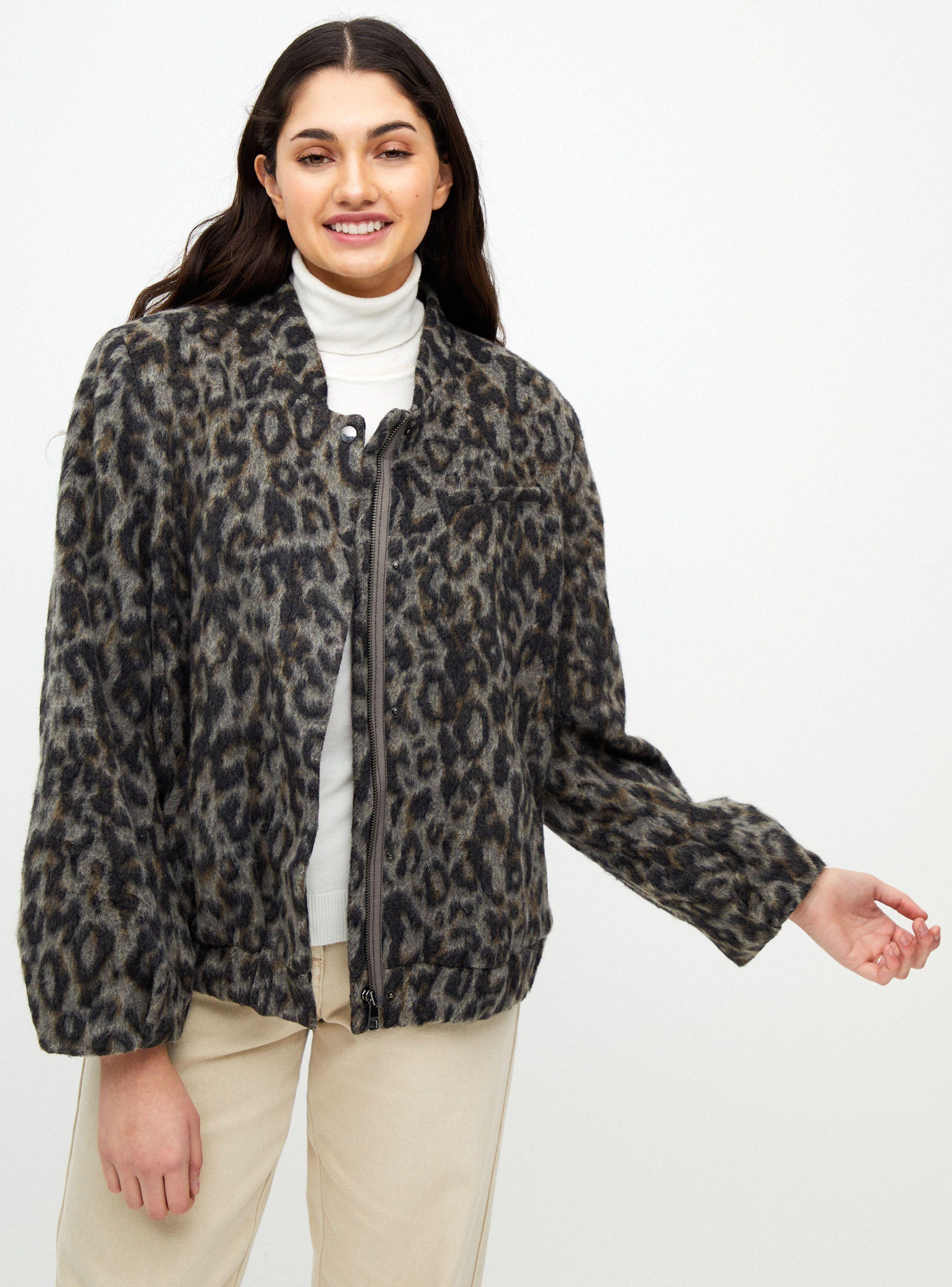 Chaqueta M Banana Animal Print Talla XL-0