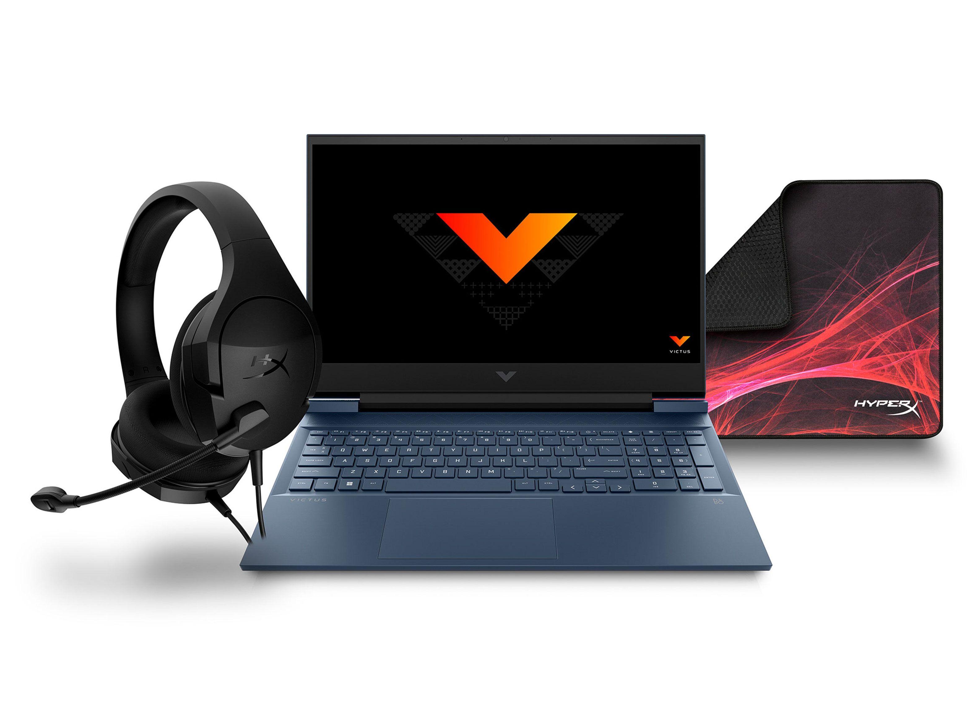 Notebook VICTUS 16-d0511la Intel Core i5-11400H NVIDIA GeForce GTX 1650 8GB RAM 512GB SSD PCIe 16.1" FHD + Auricular HyperX Cloud Stinger + MousePAD HyperX Fury Pro-0