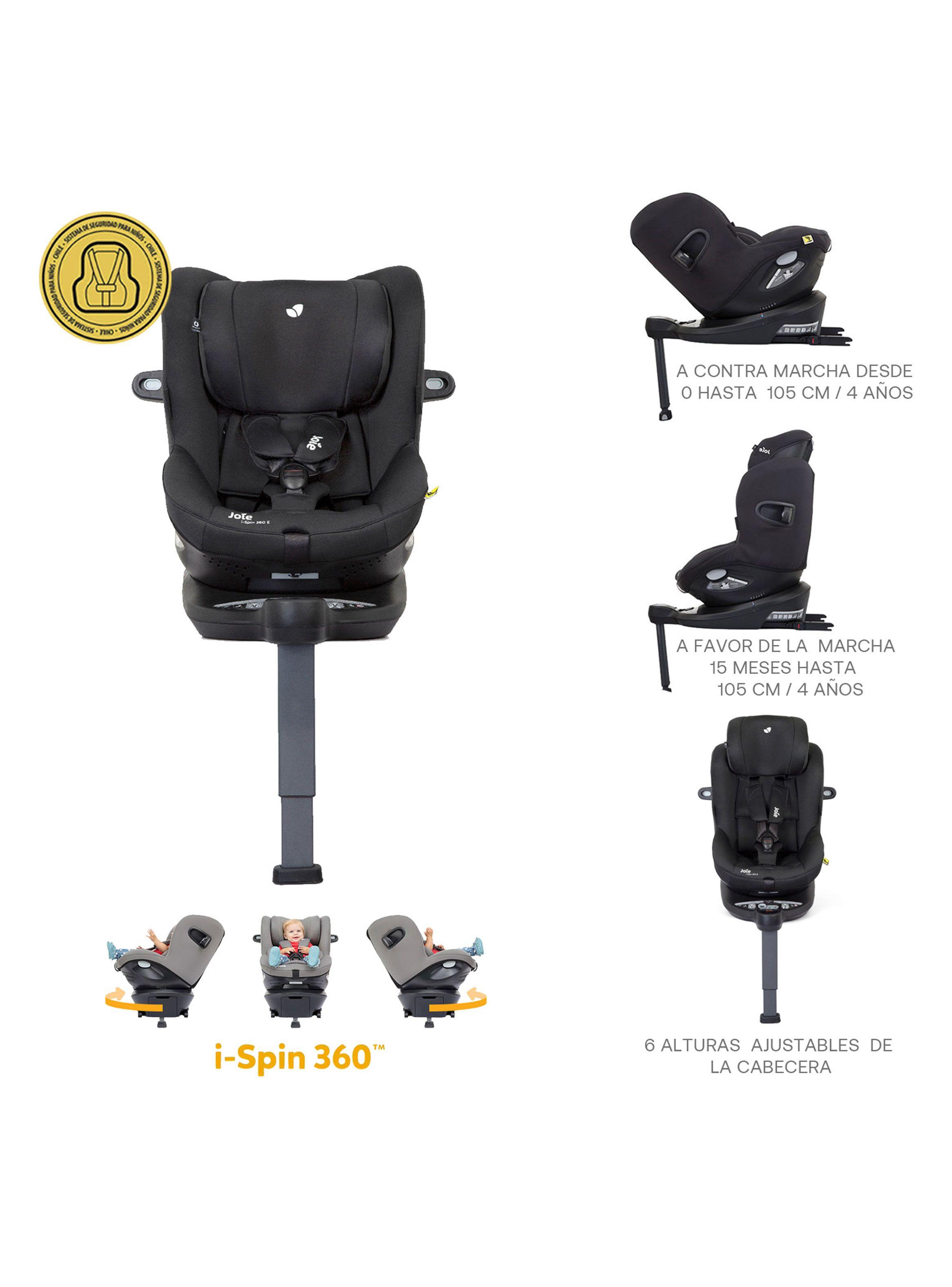 Silla de Auto Convertible I-Spin 360° Coal Joie-7