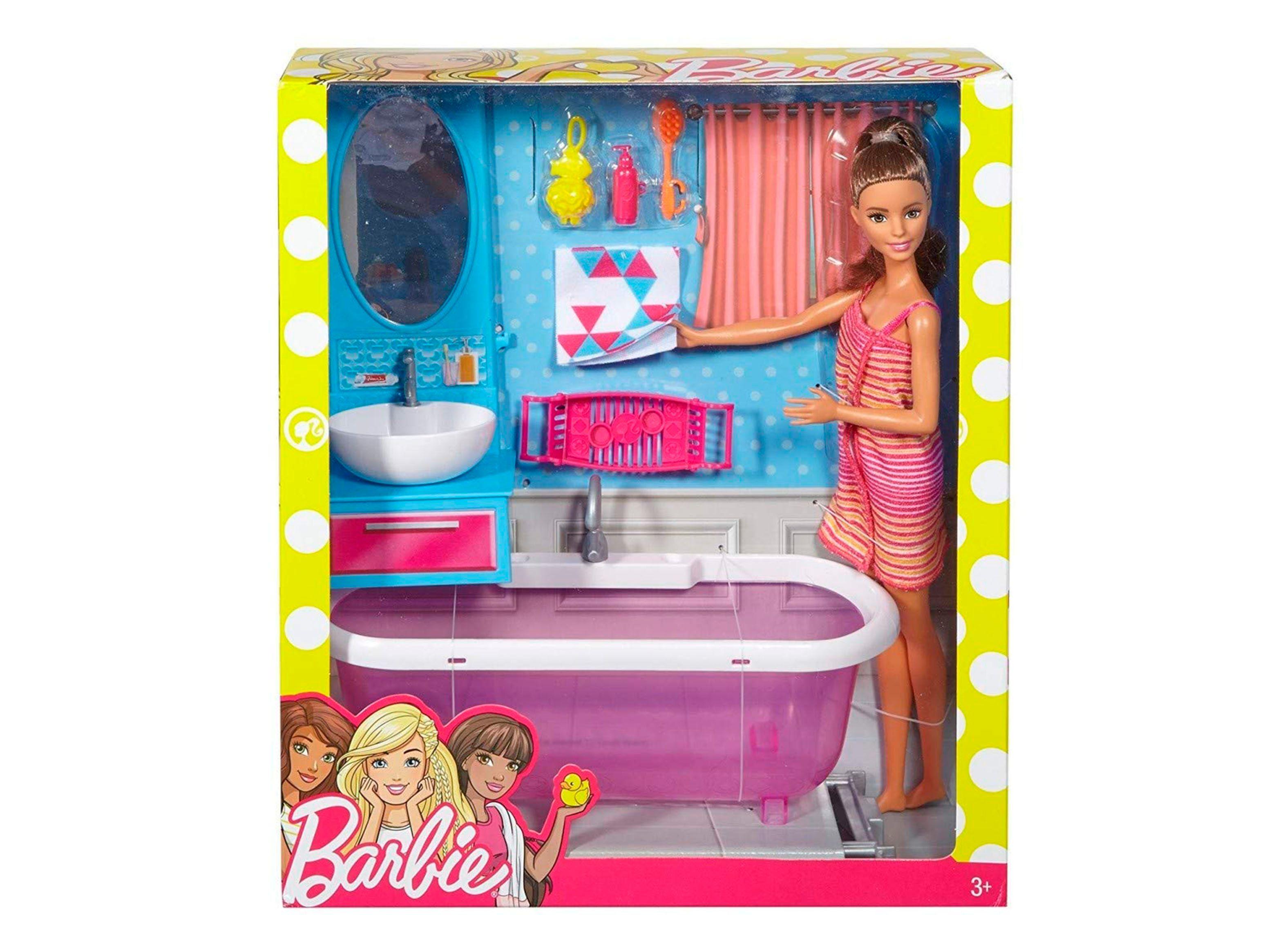 SKU SURTIDO Set de Muñecas Barbie Set de Baño y Accesorios-0