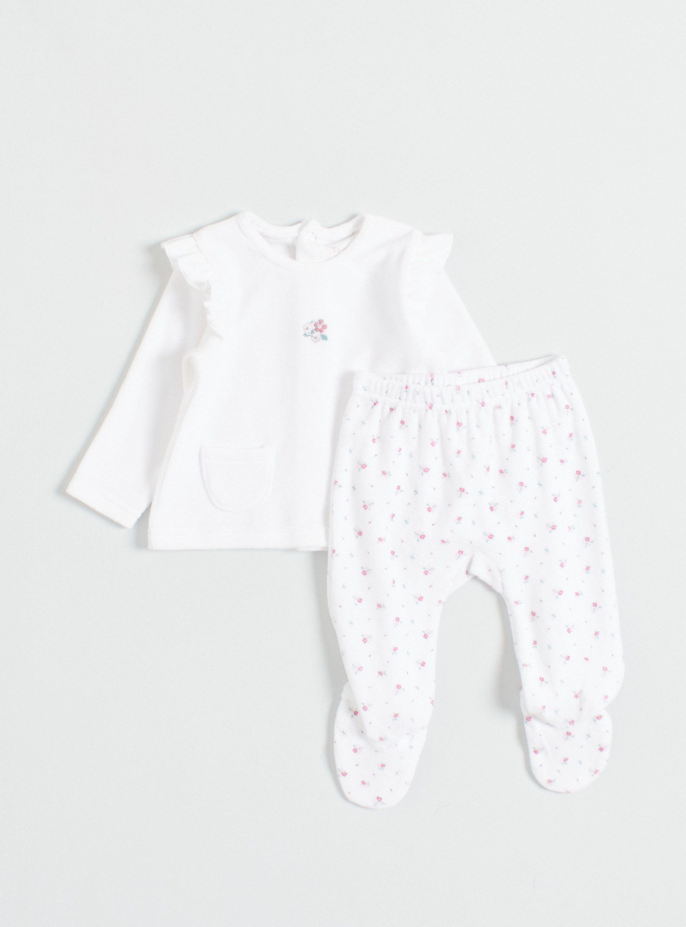 Conjunto Polera Bordados y Pantalón Niña-0