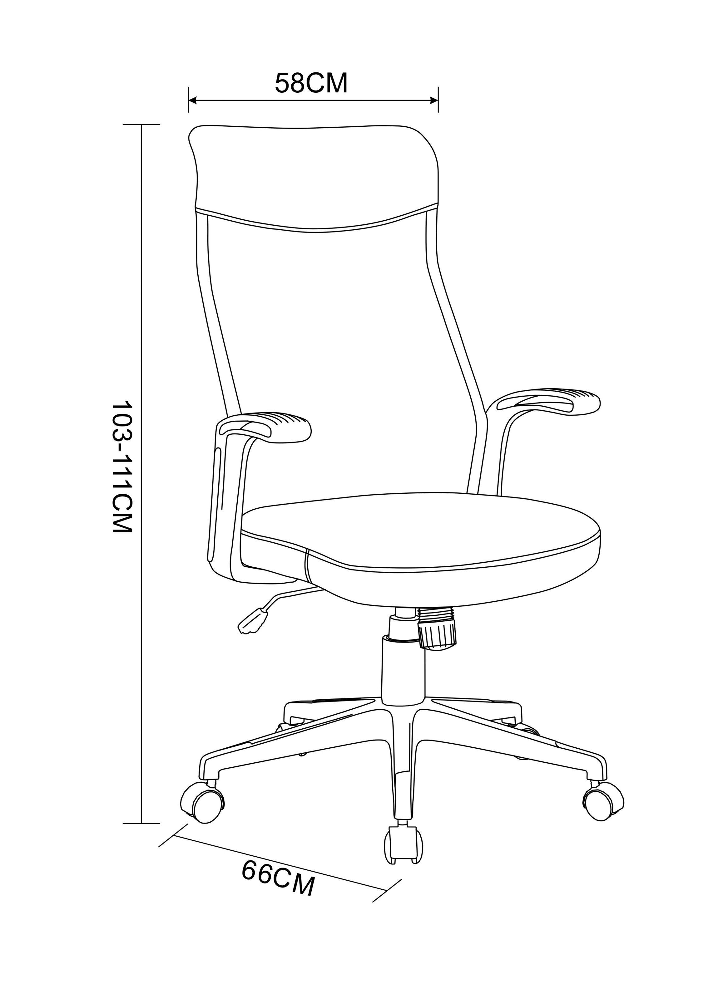 Silla Ejecutiva Fabric Gris-1