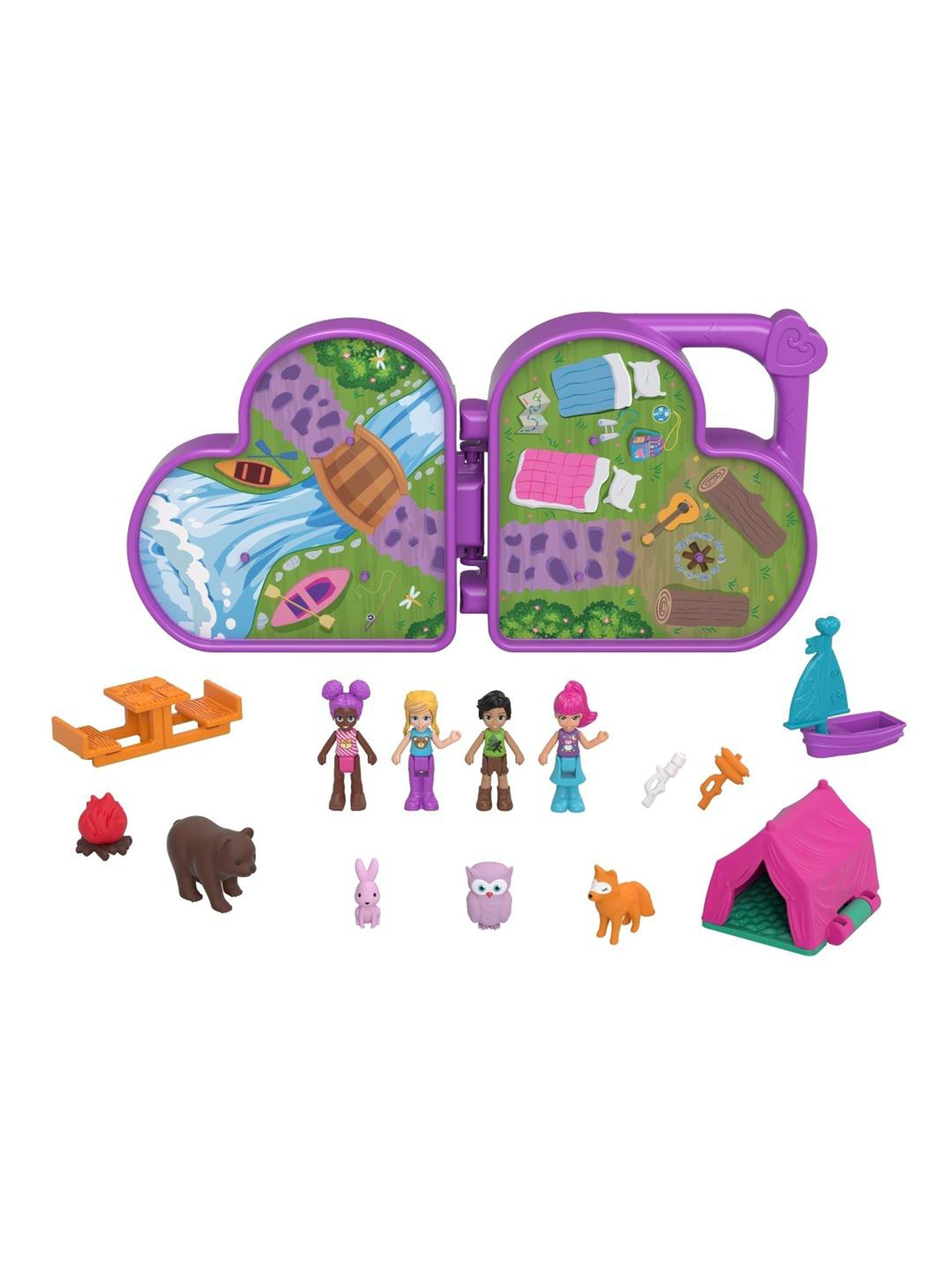Set de Muñecas Polly Pocket Playset Mundo en Familia-0