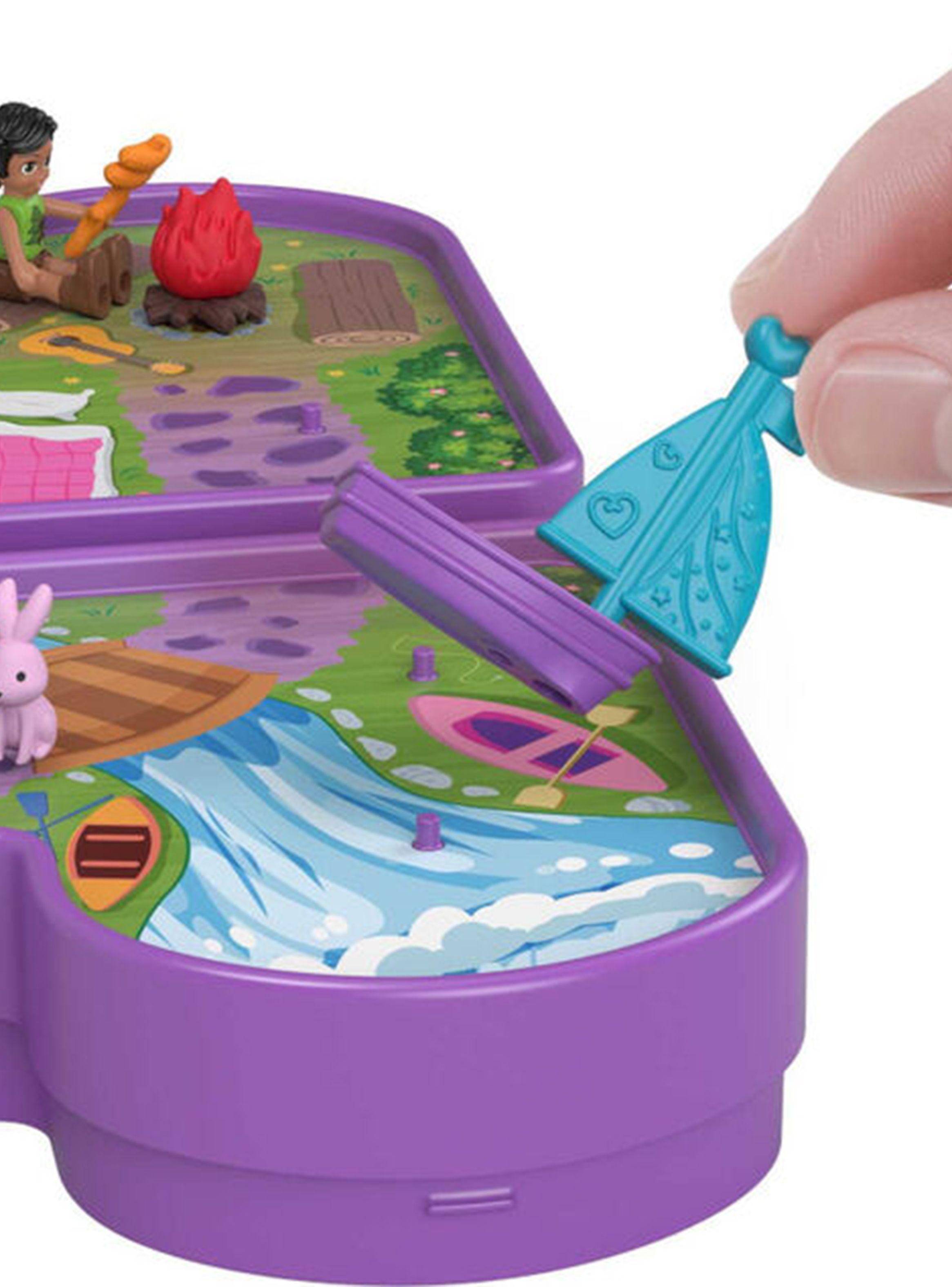 Set de Muñecas Polly Pocket Playset Mundo en Familia-1