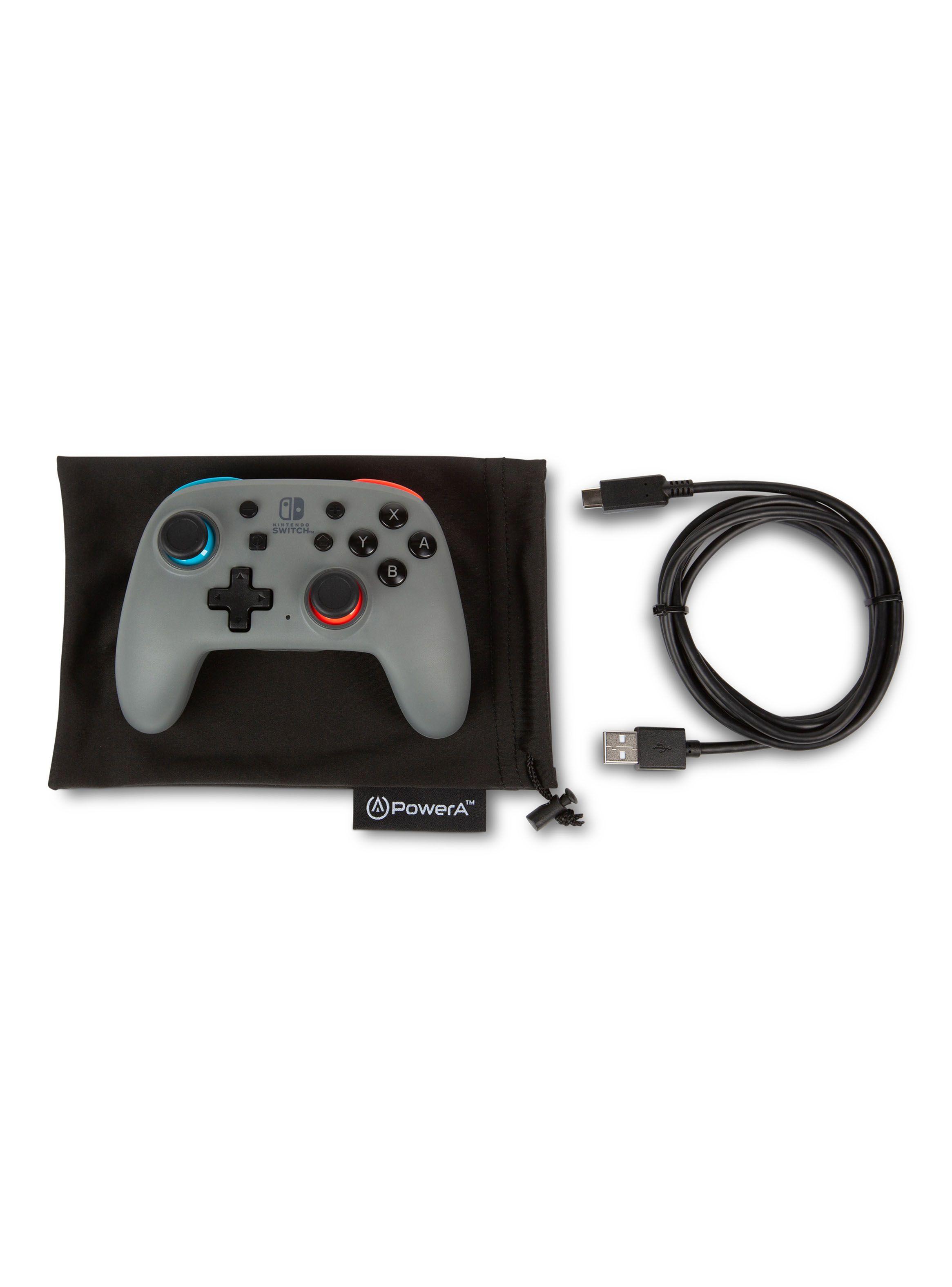 Control Nintendo Inalámbrico PowerA para Switch Gris-Neón-3
