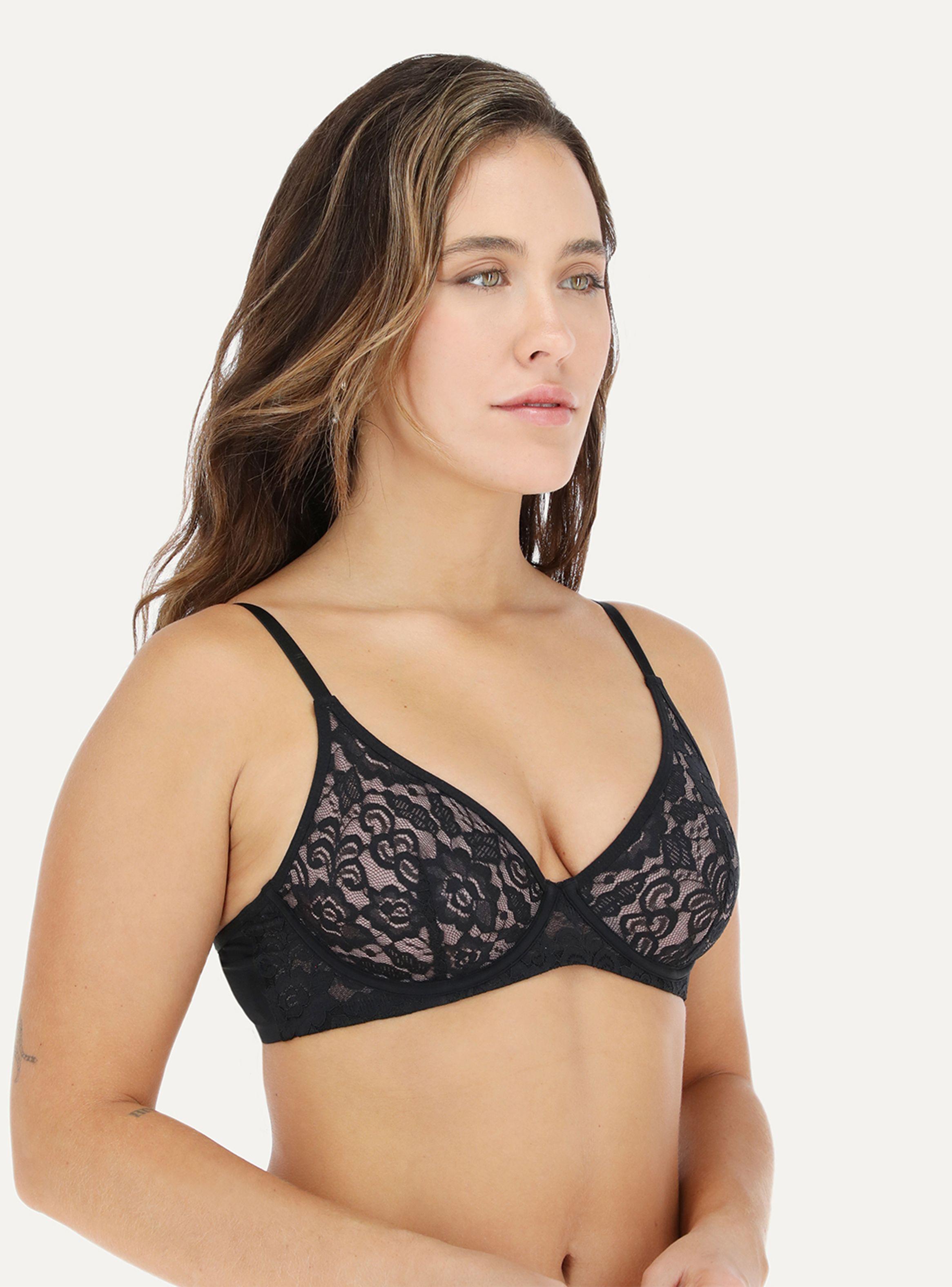 Pack 2 Sostén Encaje y Microfibra Natural Cover-1