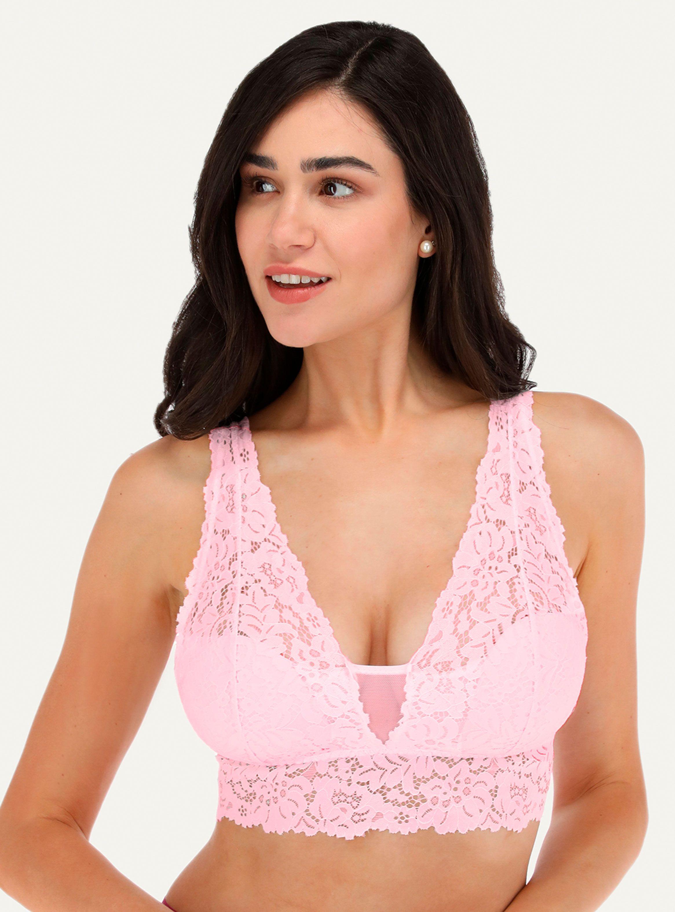 Bralette Encaje con Soporte Lateral-0