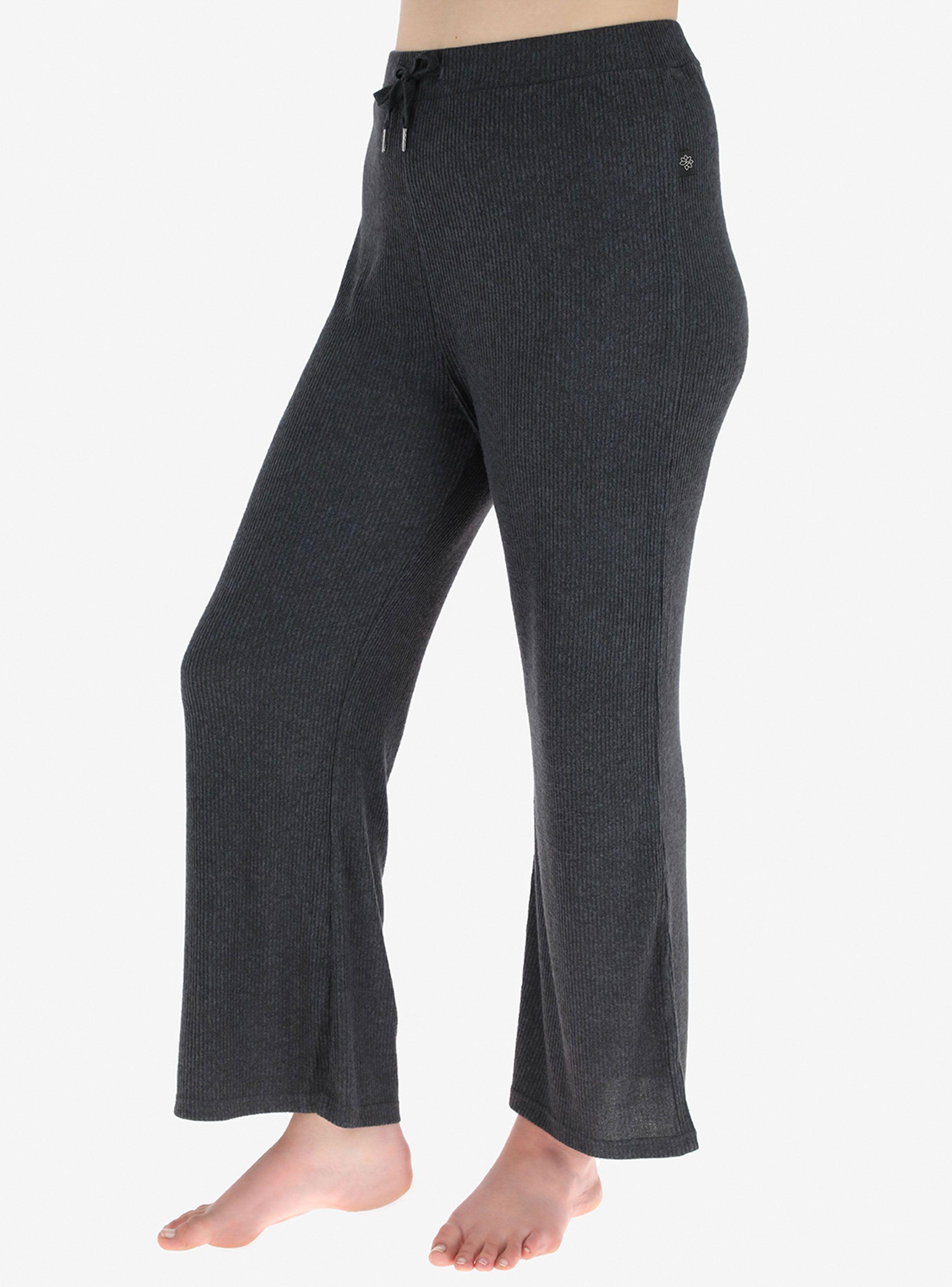 Pantalón Flores Rib Material Polyviscosa-0