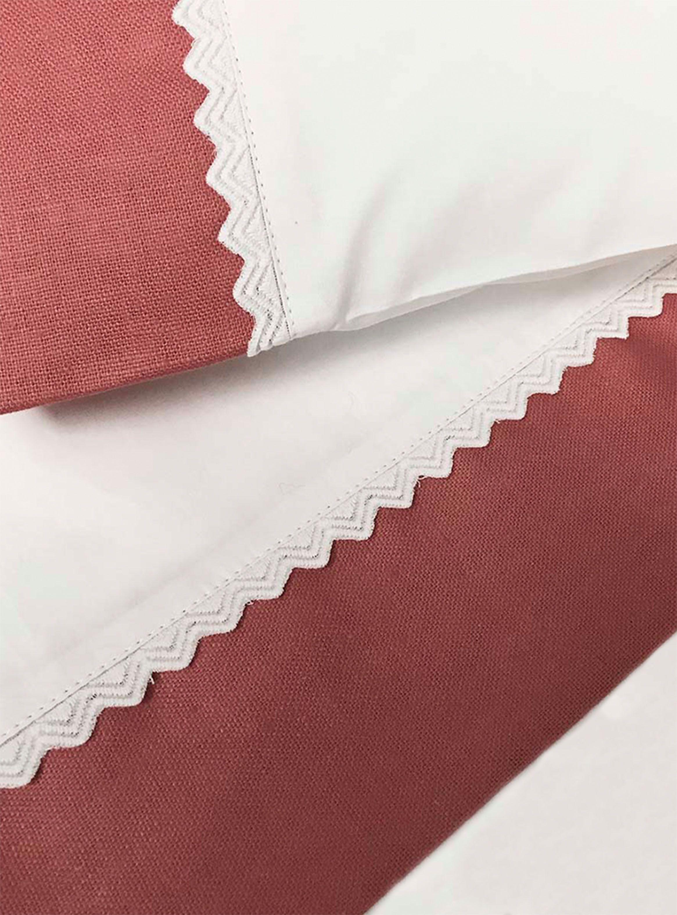 Juego de Sábanas Cuna 200 Hilos Lino Coral Ines Johnson-1