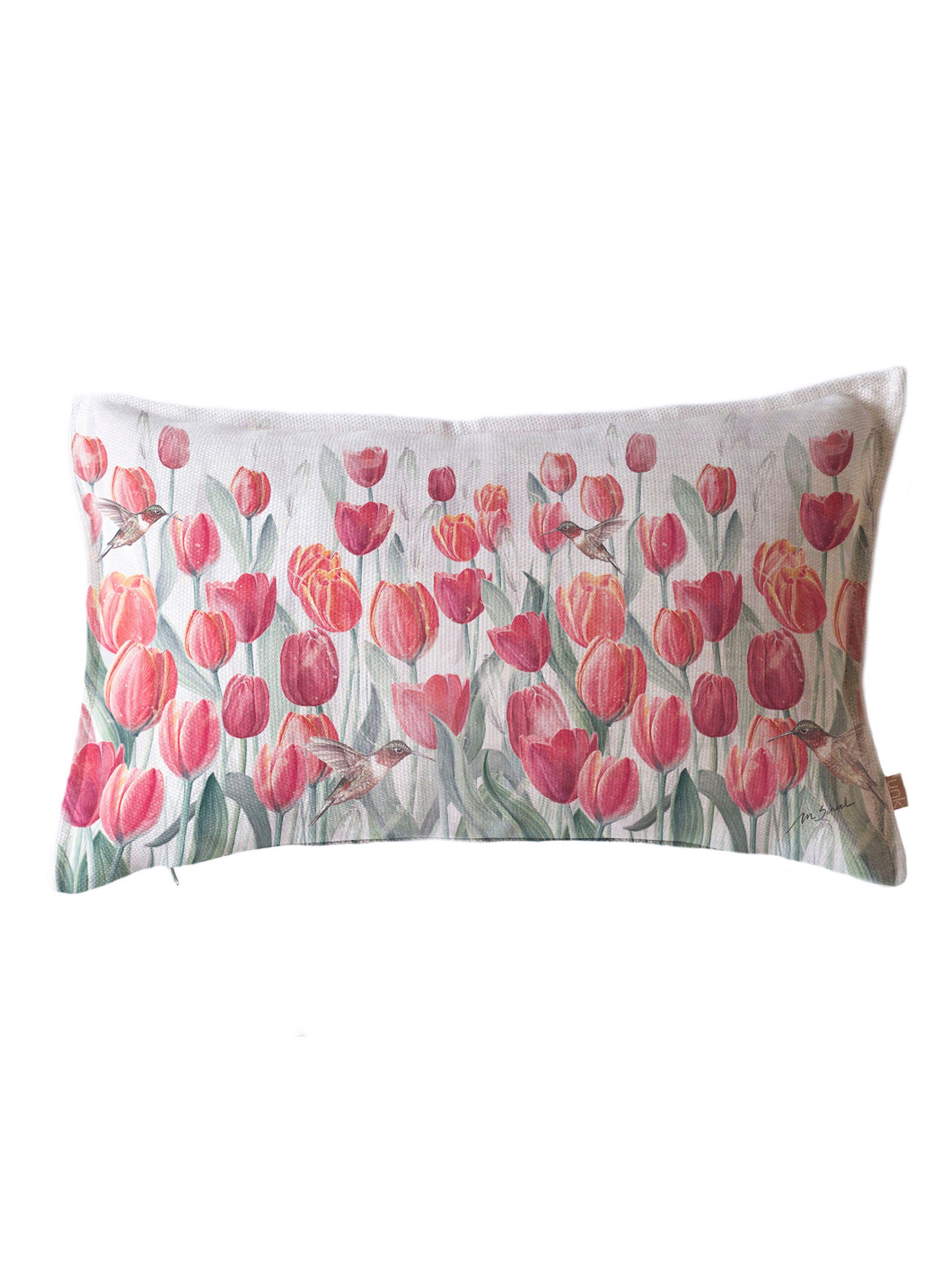 Funda Cojín Marisa Tulipan Rojo 50 x 30 cm-0