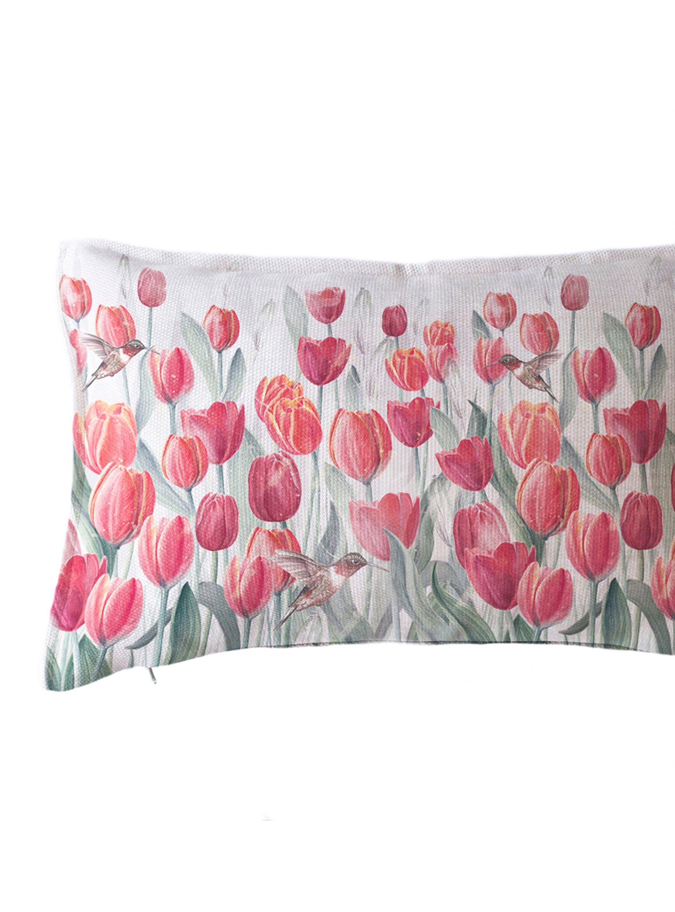 Funda Cojín Marisa Tulipan Rojo 50 x 30 cm-1