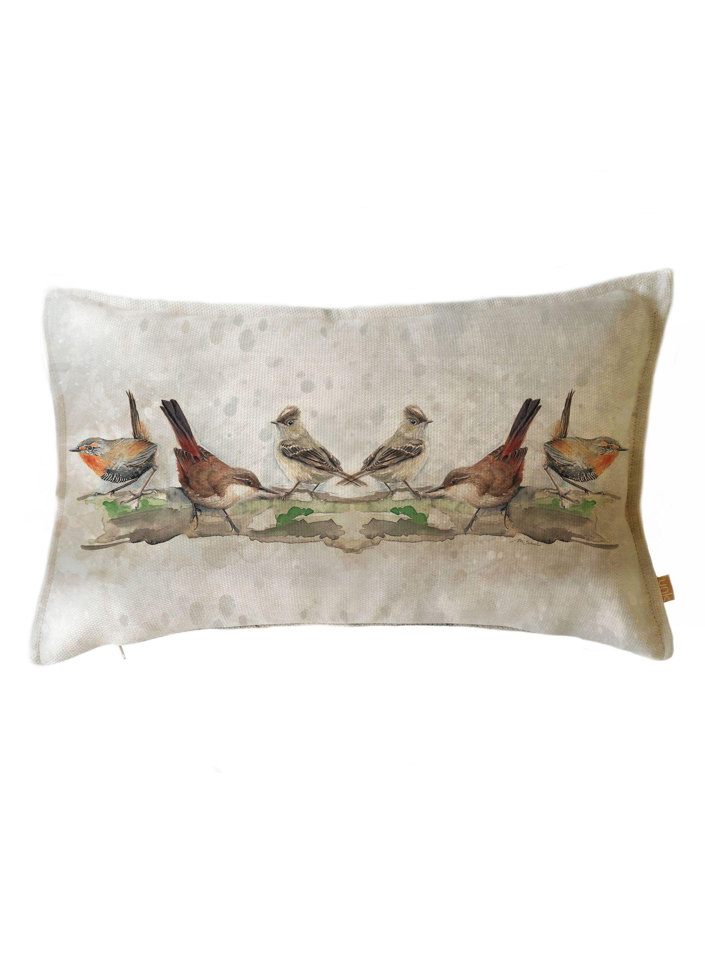 Funda de Cojín Marisa Pájaros Nativos 50 x 30 cm-0