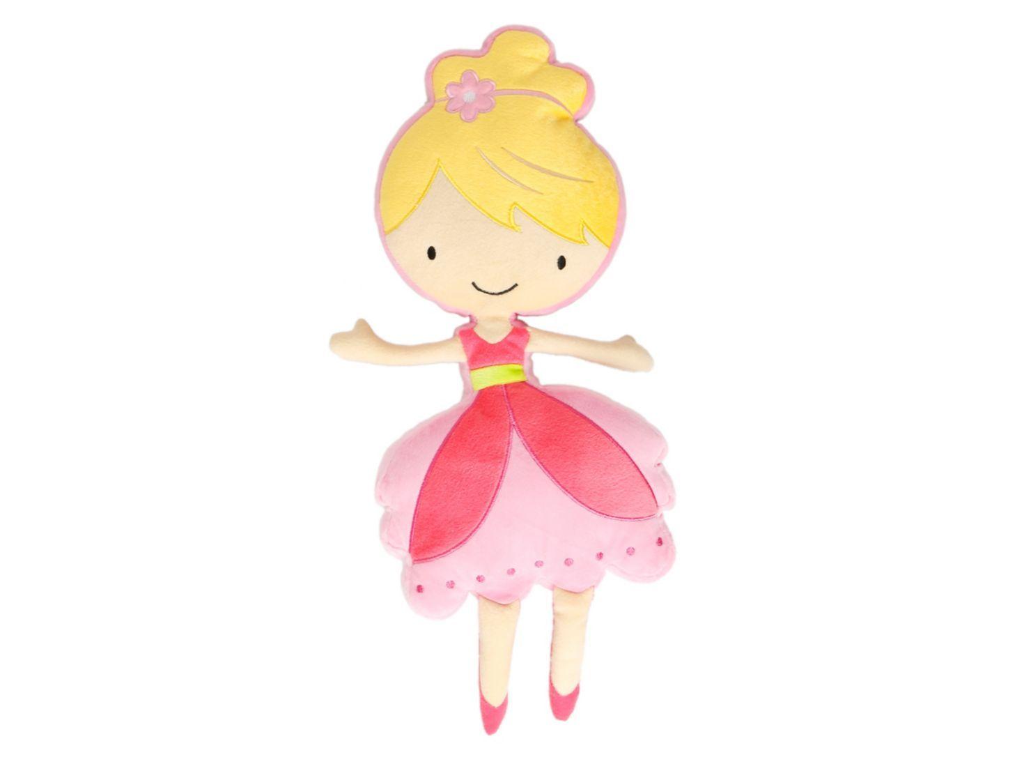 Cojín Bailarina Attimo Kids Rosado 44 x 23 cm-0