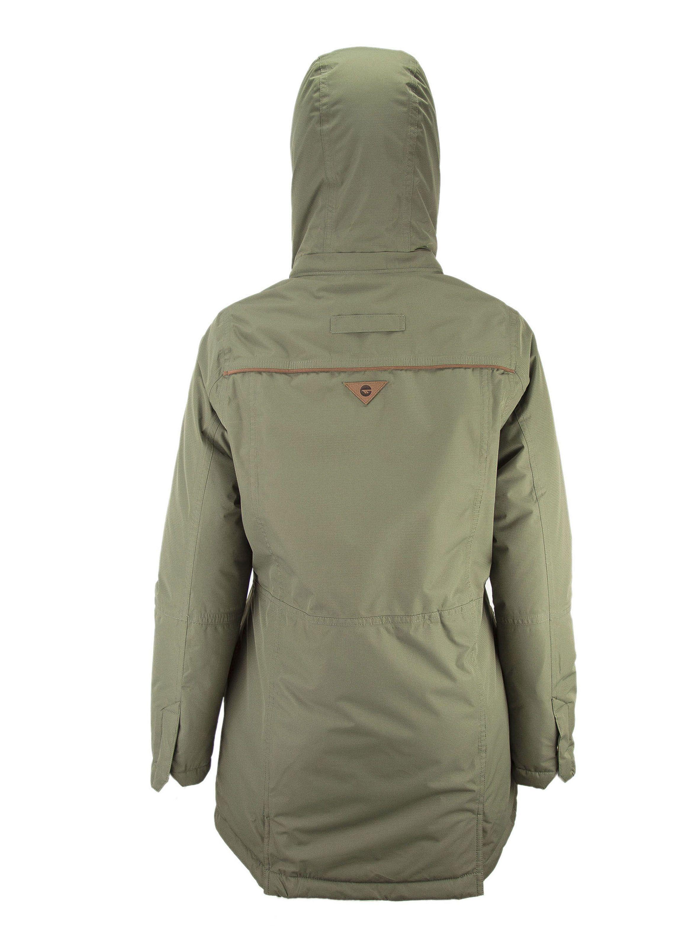 Parka Sellada Poliéster Verde Mujer-2