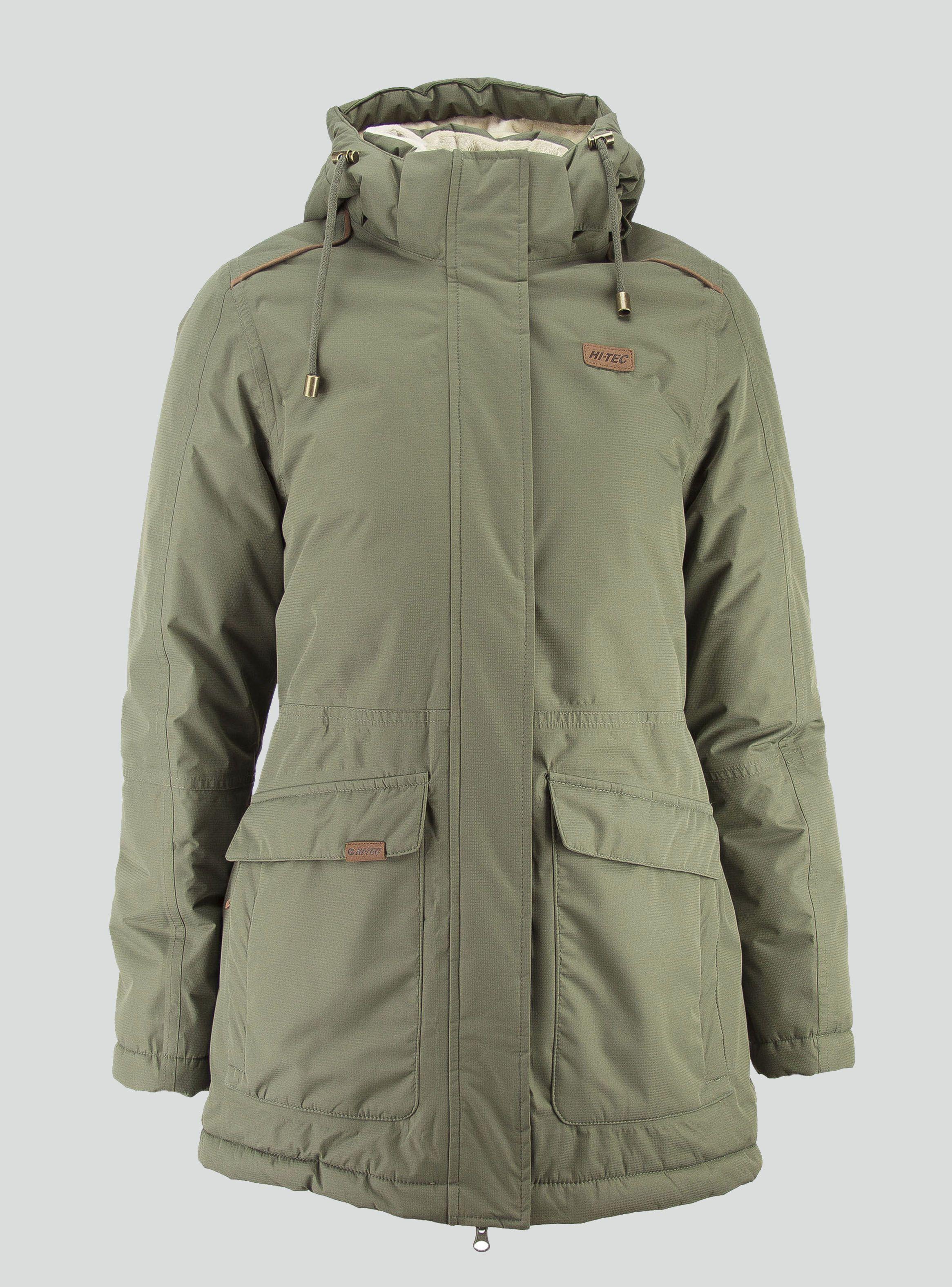Parka Sellada Poliéster Verde Mujer-0