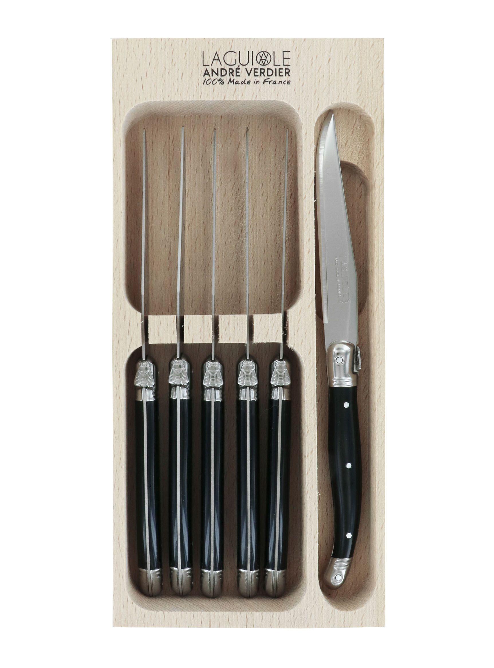 Set Cuchillo Postre Negro Laguiole-0