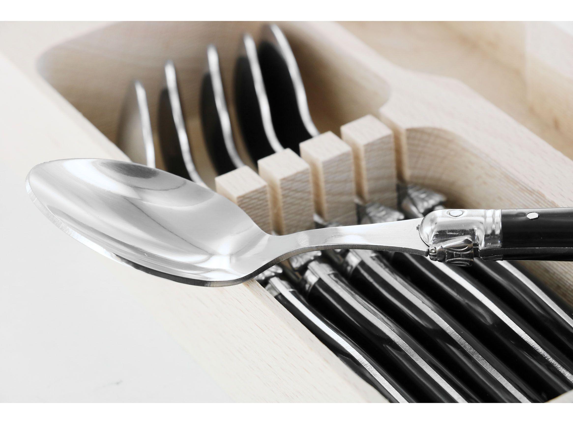 Set Cuchara Intermedia Negro Laguiole-2