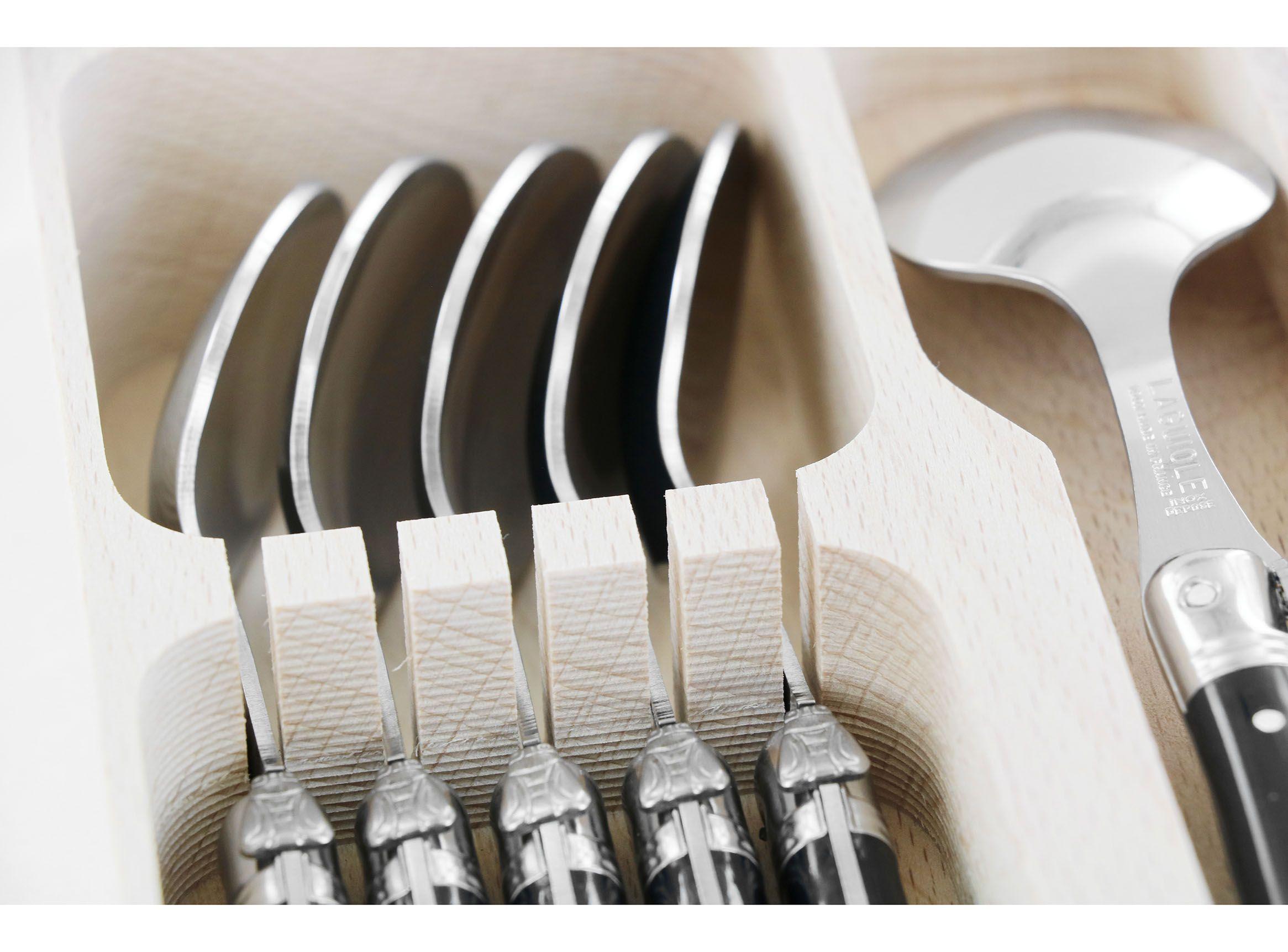 Set Cuchara Intermedia Negro Laguiole-1