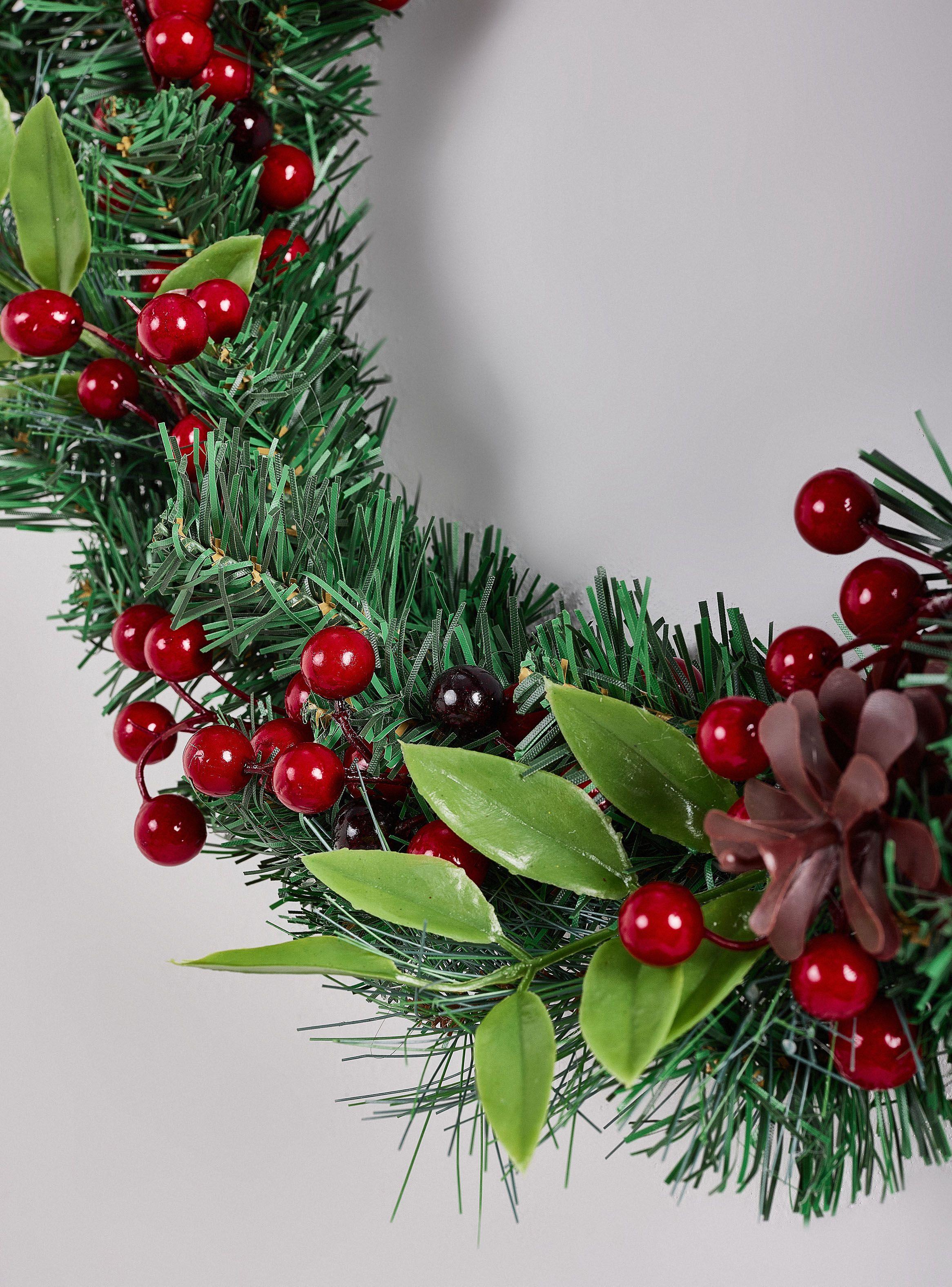 Corona de Navidad Berries y Piñas 50 cm-2