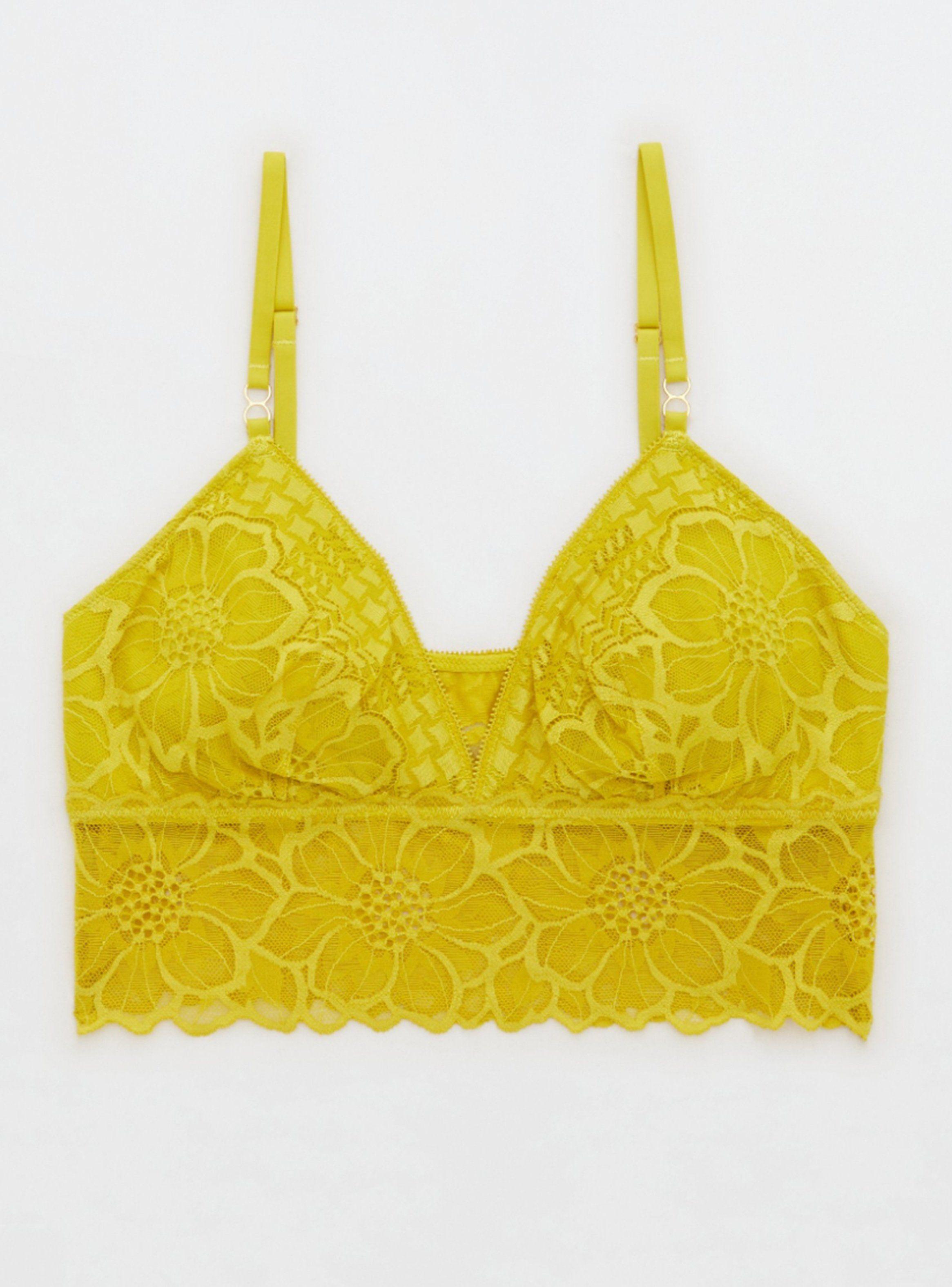 Aerie Bralette con Relleno y Encaje Snow Angel-2