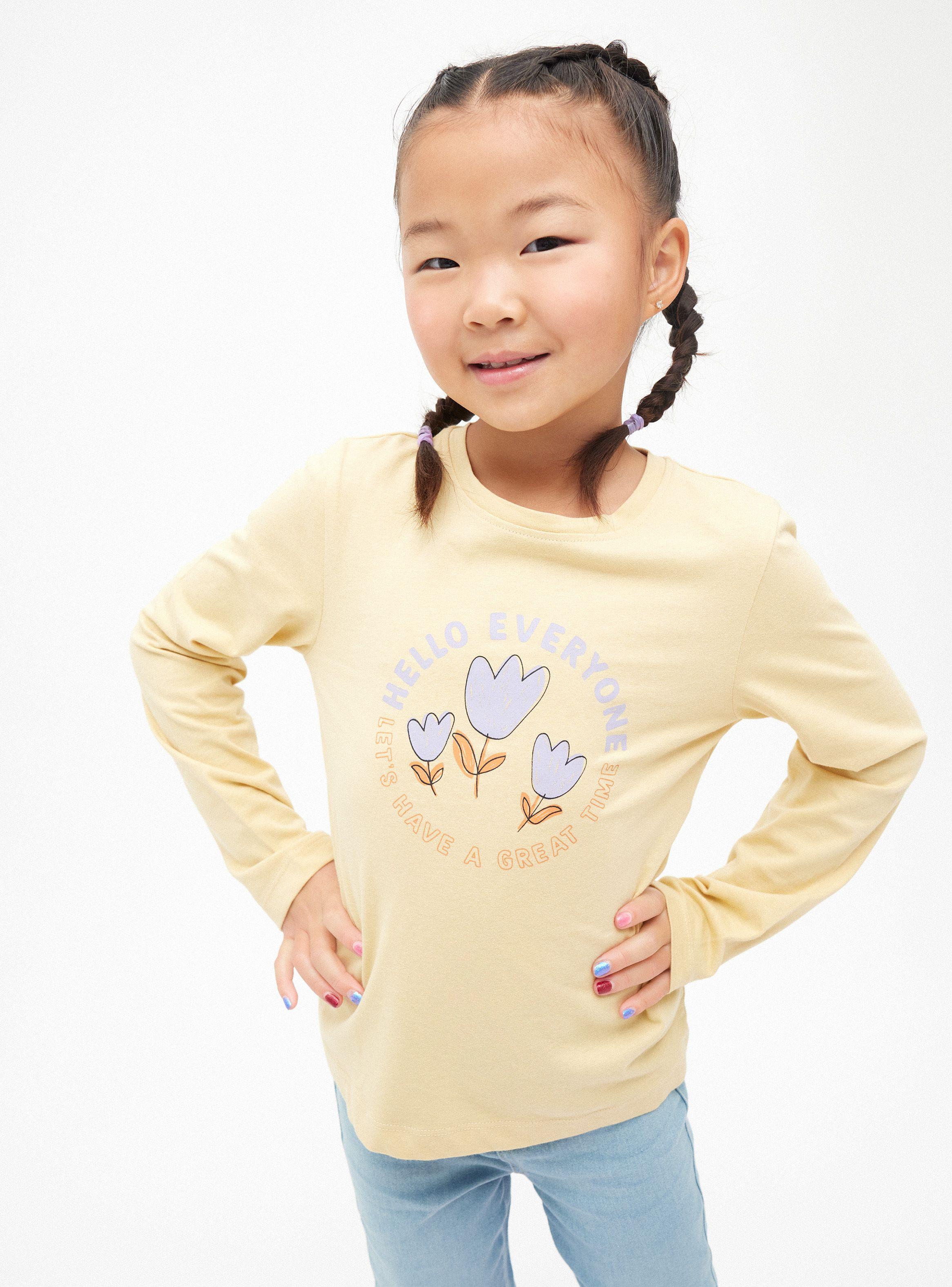 Polera Manga Larga Color Niña-0