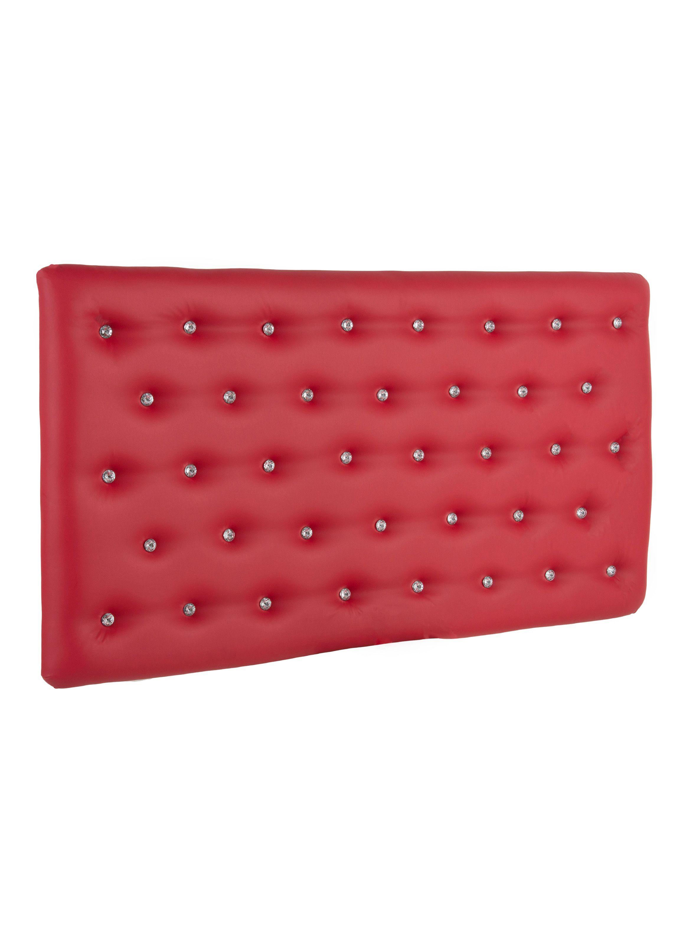 Respaldo 1.5 Plazas Diamond Pu Rojo-2
